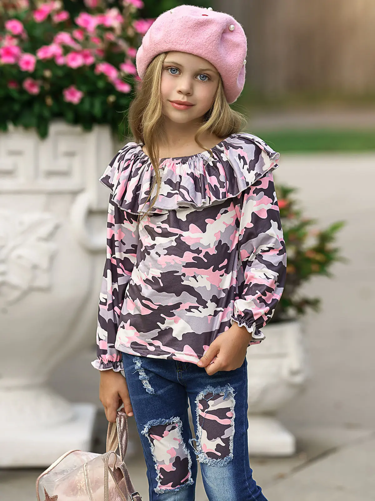 Can't See Me Camo Patched Jeans Set - Image 6
