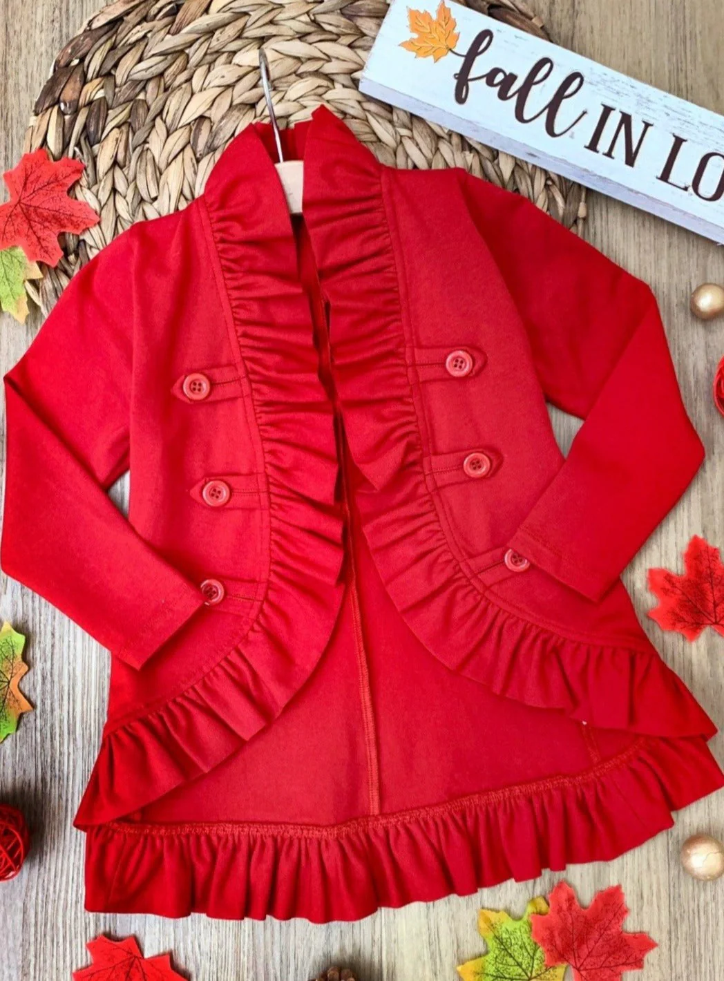 Mommy and Me Besties Blazer Ruffle Cardigan - Image 3