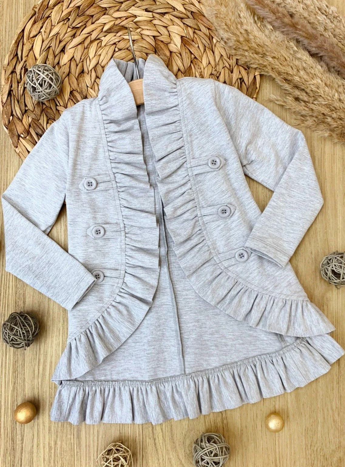 Mommy and Me Besties Blazer Ruffle Cardigan - Image 3
