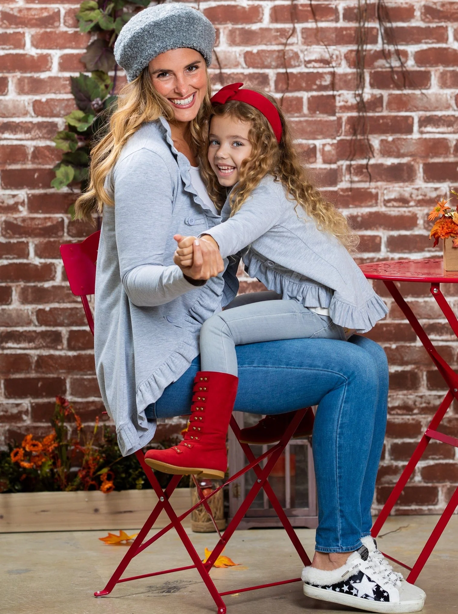 Mommy and Me Besties Blazer Ruffle Cardigan - Image 4