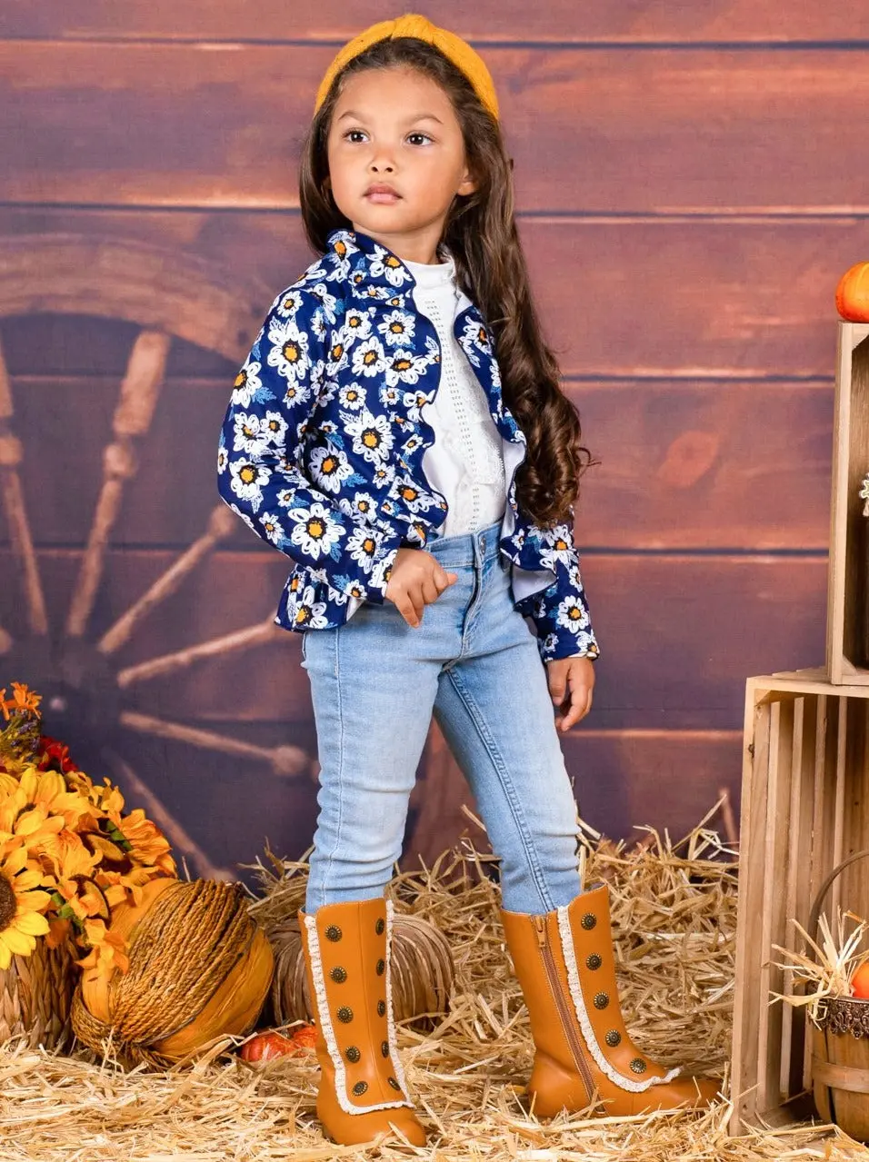 Daisy Crazy Ruffle Blazer Cardigan - Image 3