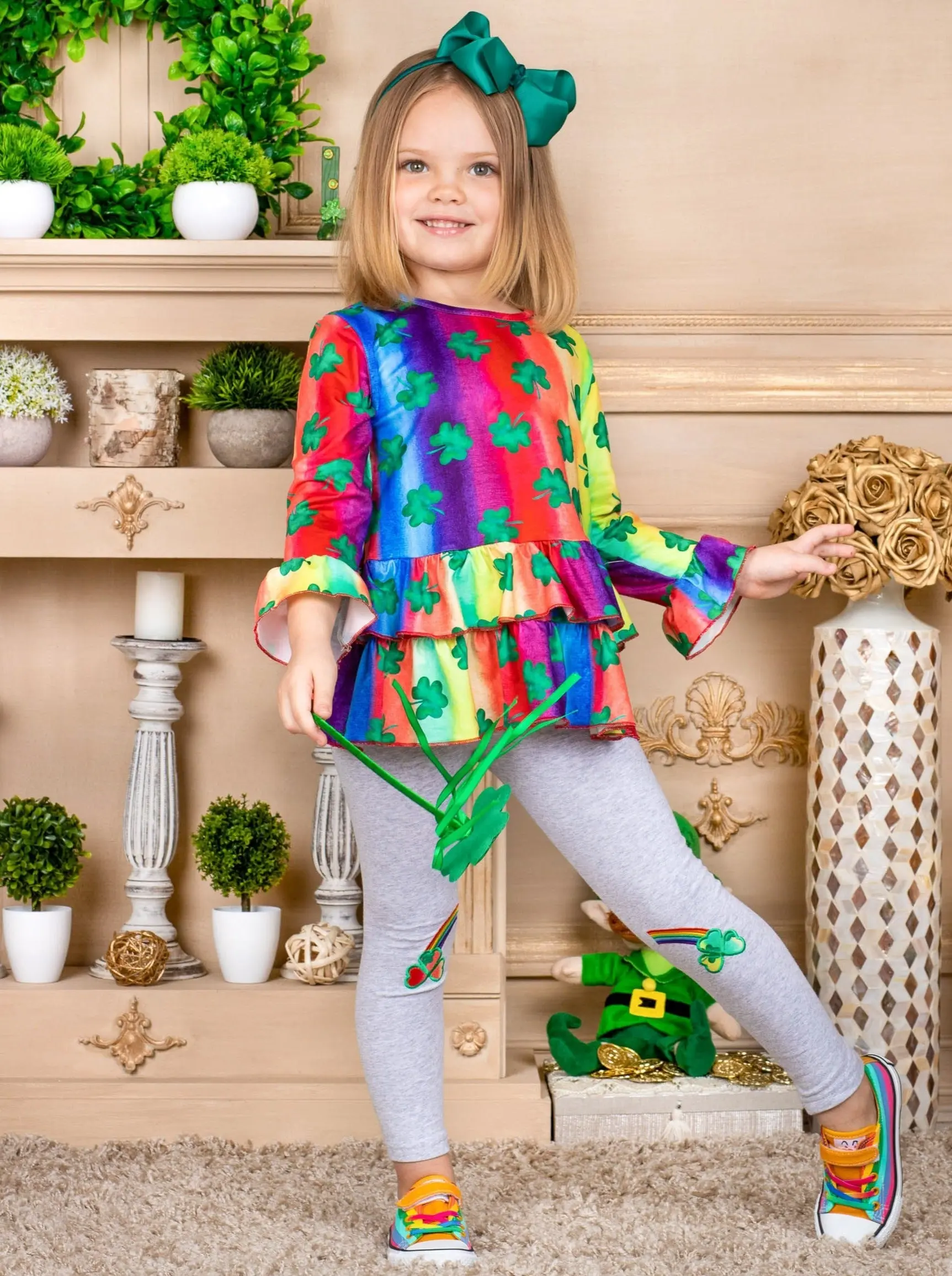 Clovers and Rainbows Legging Set - Image 4