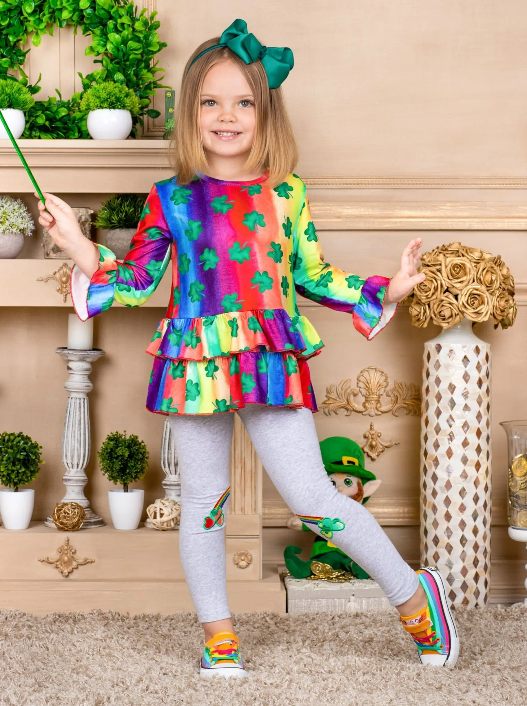Clovers and Rainbows Legging Set - Image 5