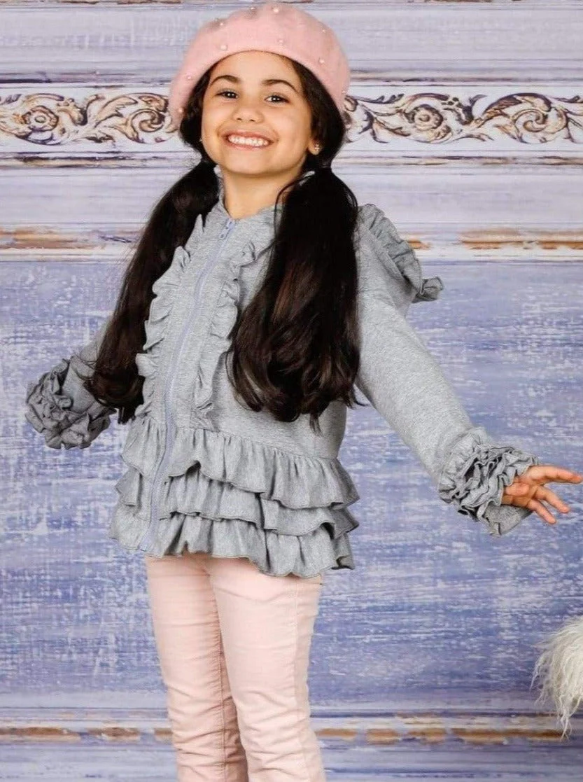 Cute N Cozy Ruffled Hoodie Jacket - Image 2