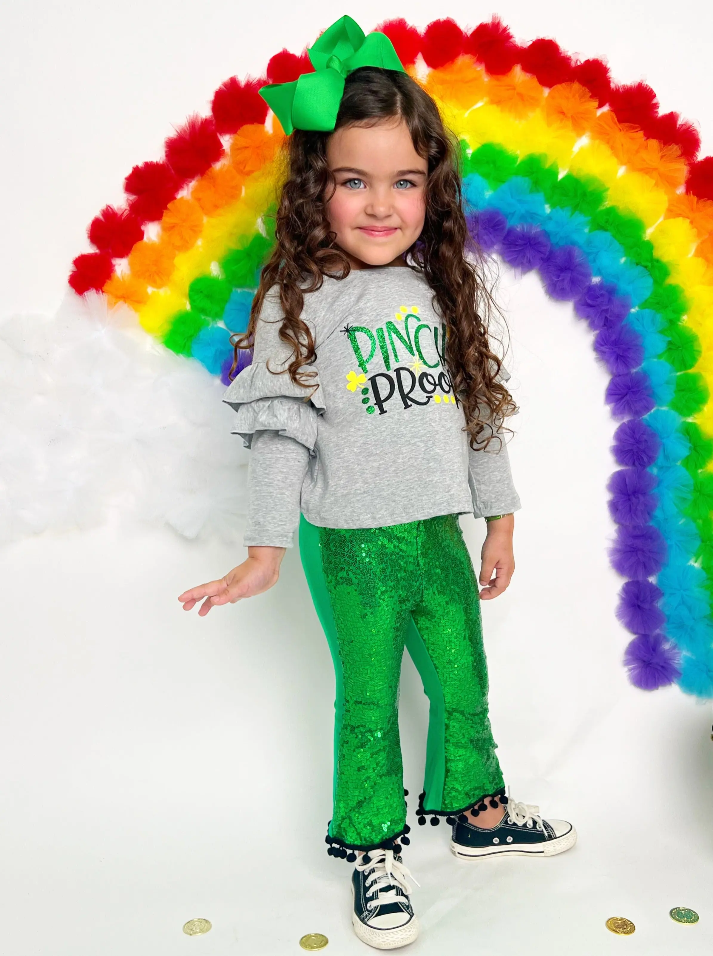 Pinch Proof Top and Sequin Pants Set - Image 3