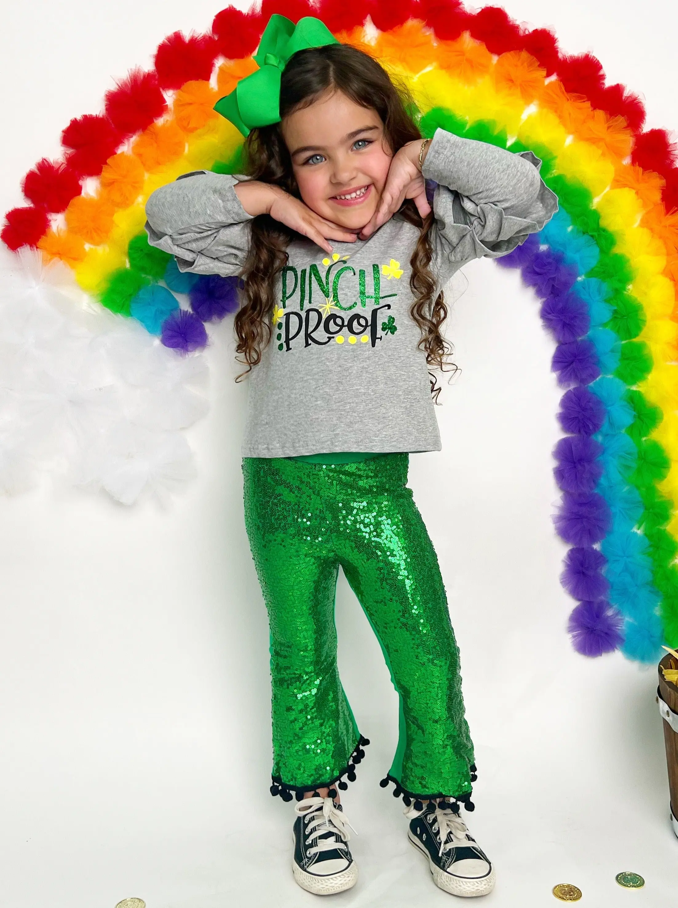 Pinch Proof Top and Sequin Pants Set - Image 4