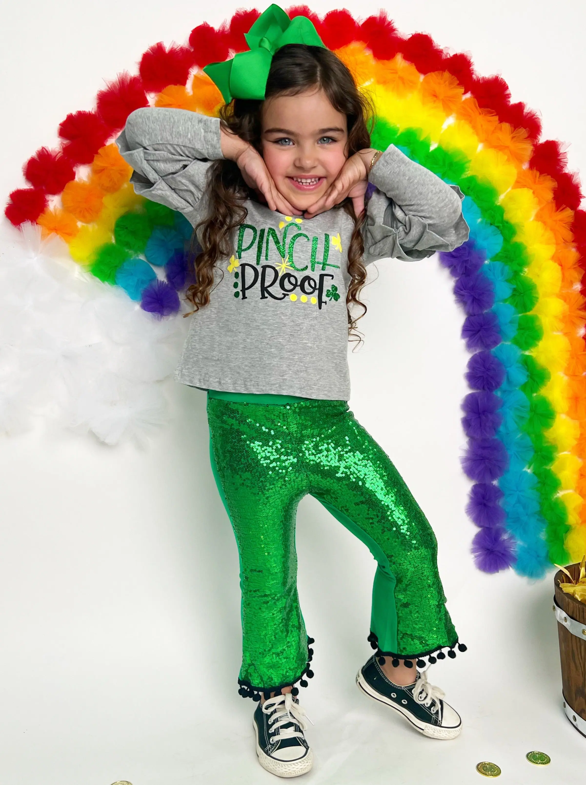 Pinch Proof Top and Sequin Pants Set - Image 5