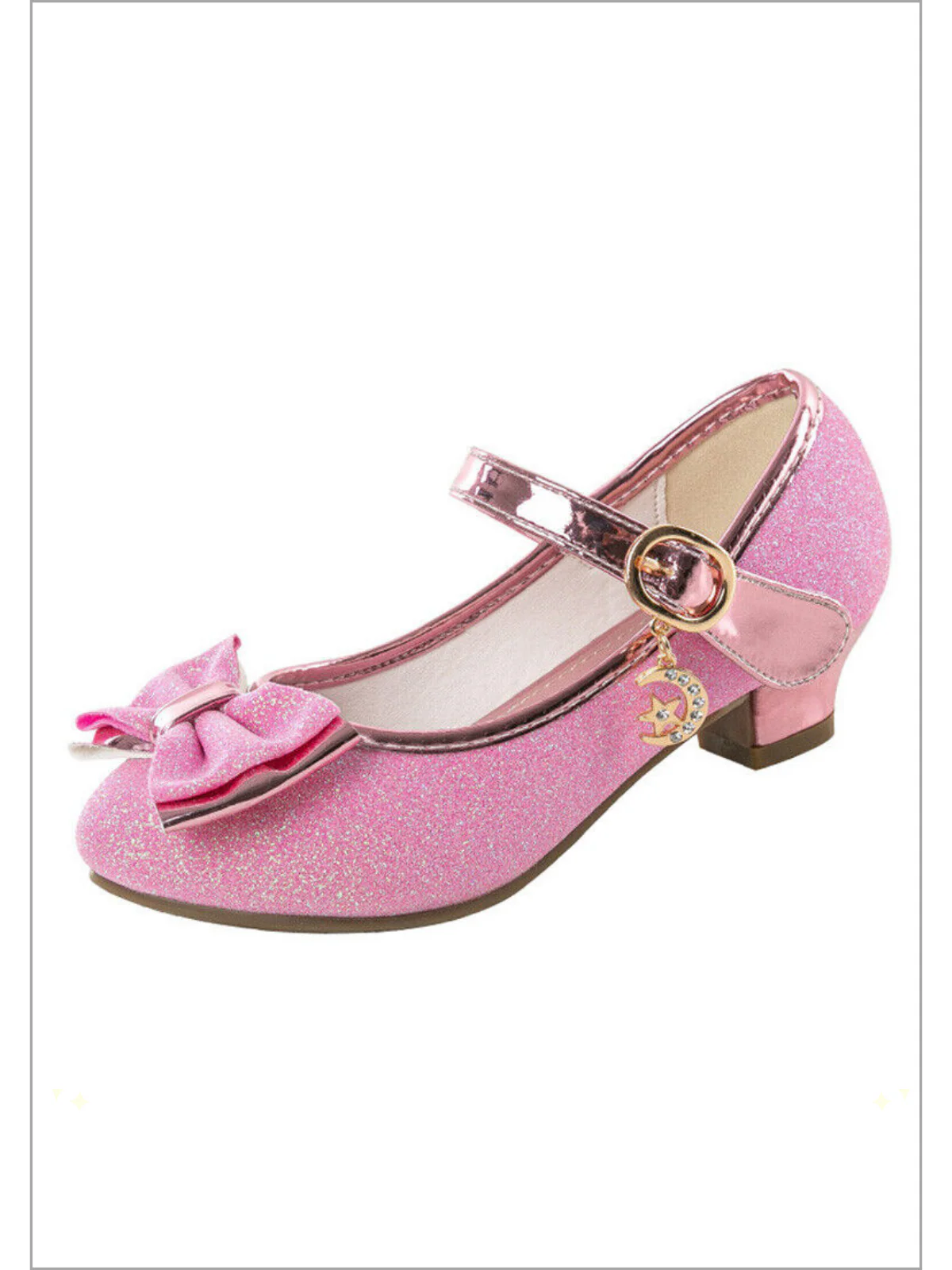 Moon and Stars Shimmer Princess Heels by Liv and Mia - Image 2