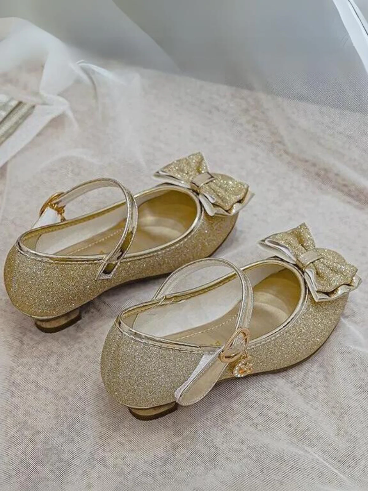 Moon and Stars Shimmer Princess Heels by Liv and Mia - Image 3