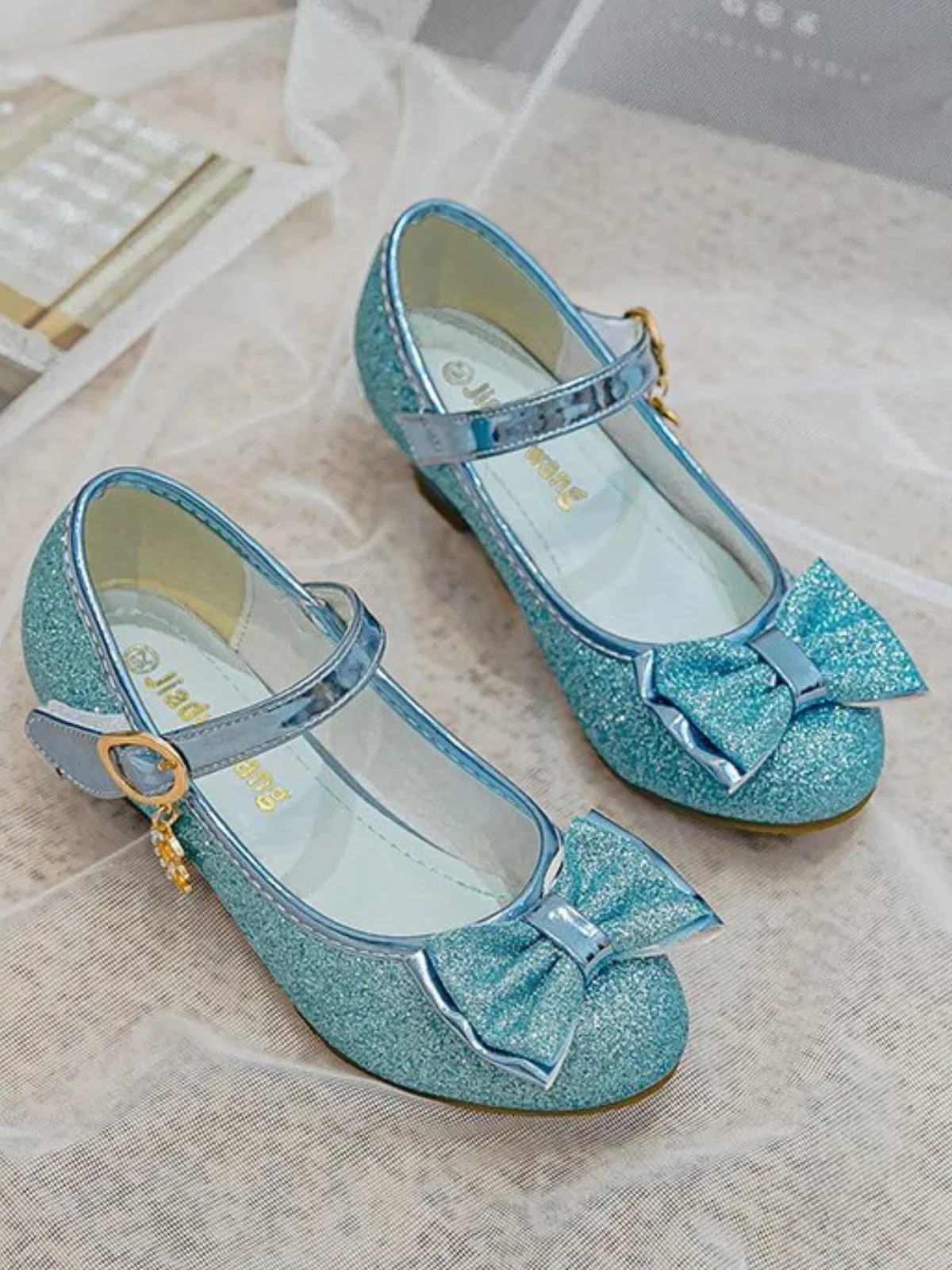 Moon and Stars Shimmer Princess Heels by Liv and Mia - Image 6