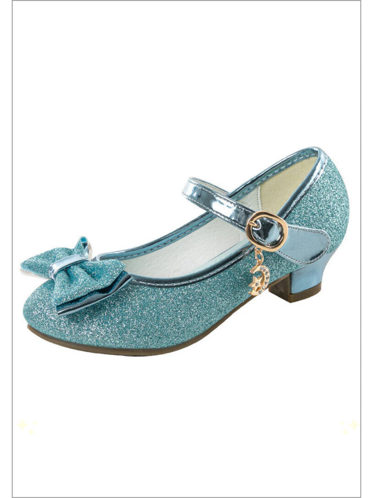 Moon and Stars Shimmer Princess Heels by Liv and Mia - Image 7