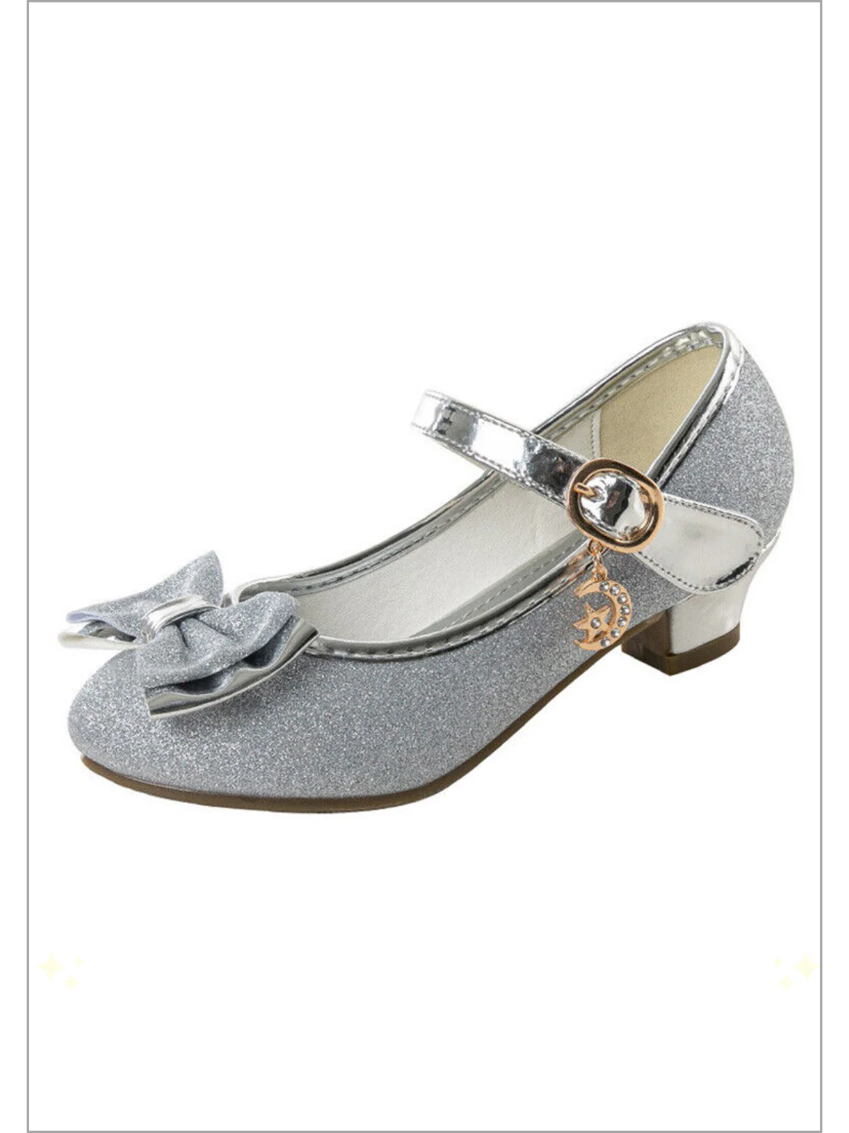 Moon and Stars Shimmer Princess Heels by Liv and Mia - Image 9