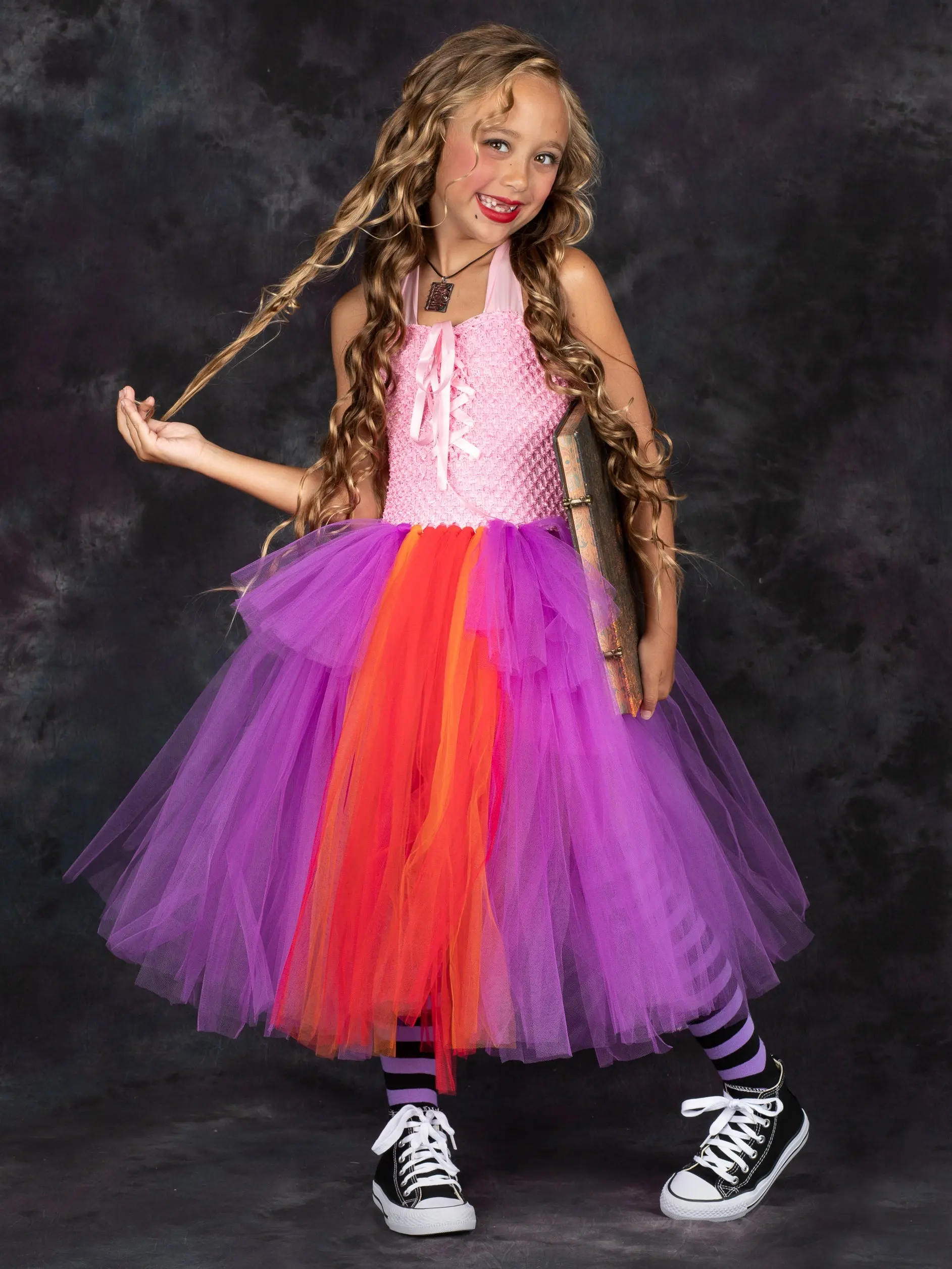 Girls Sarah Witch Tutu Costume Dress - Image 3