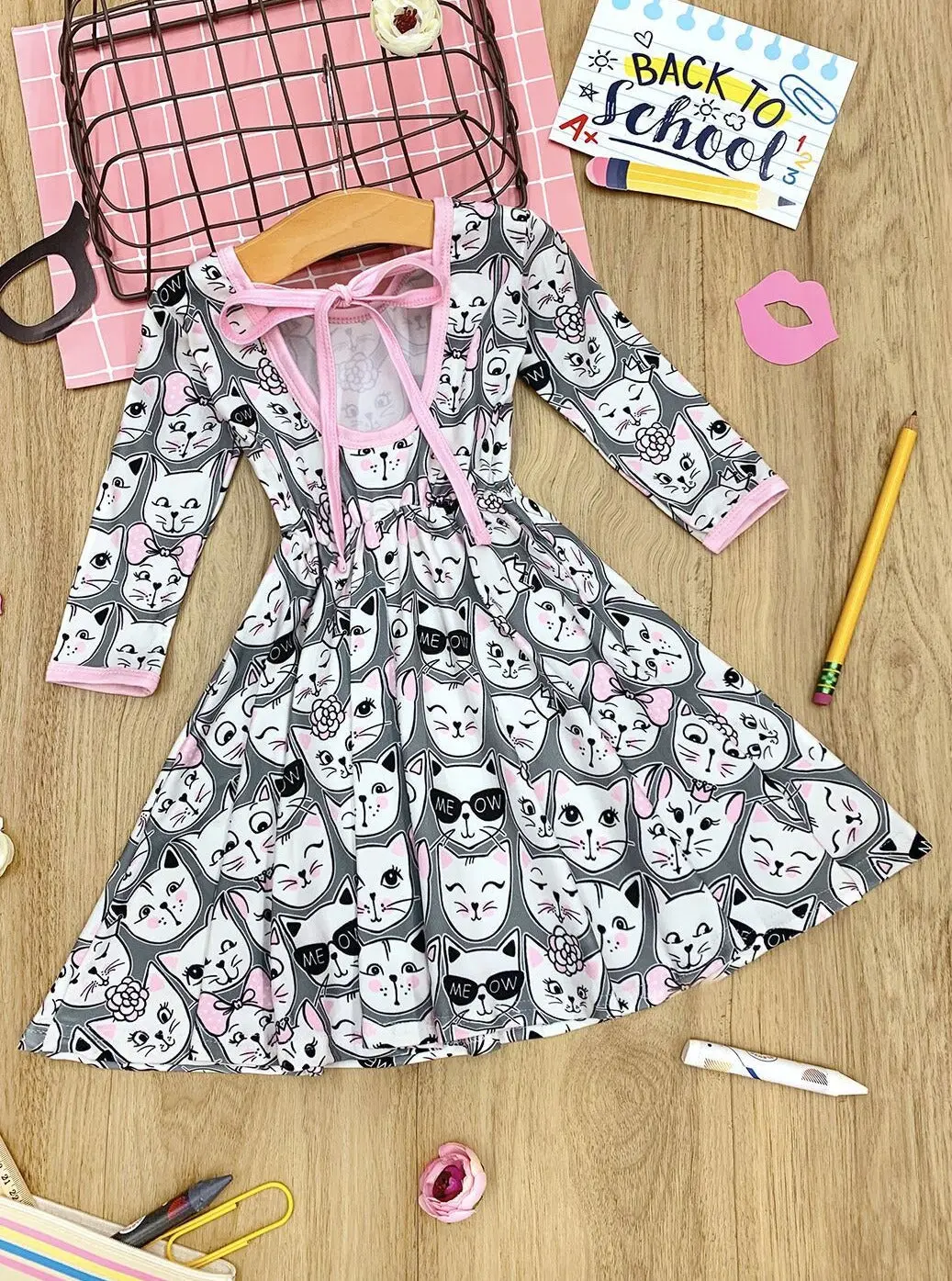 Classy Kitten Scoop Back Dress - Image 4