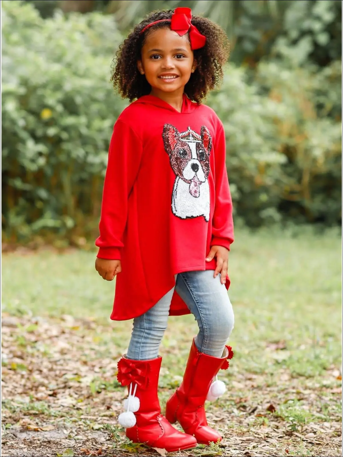 Cutest Companion Sparkle Hi-Lo Hoodie - Image 4