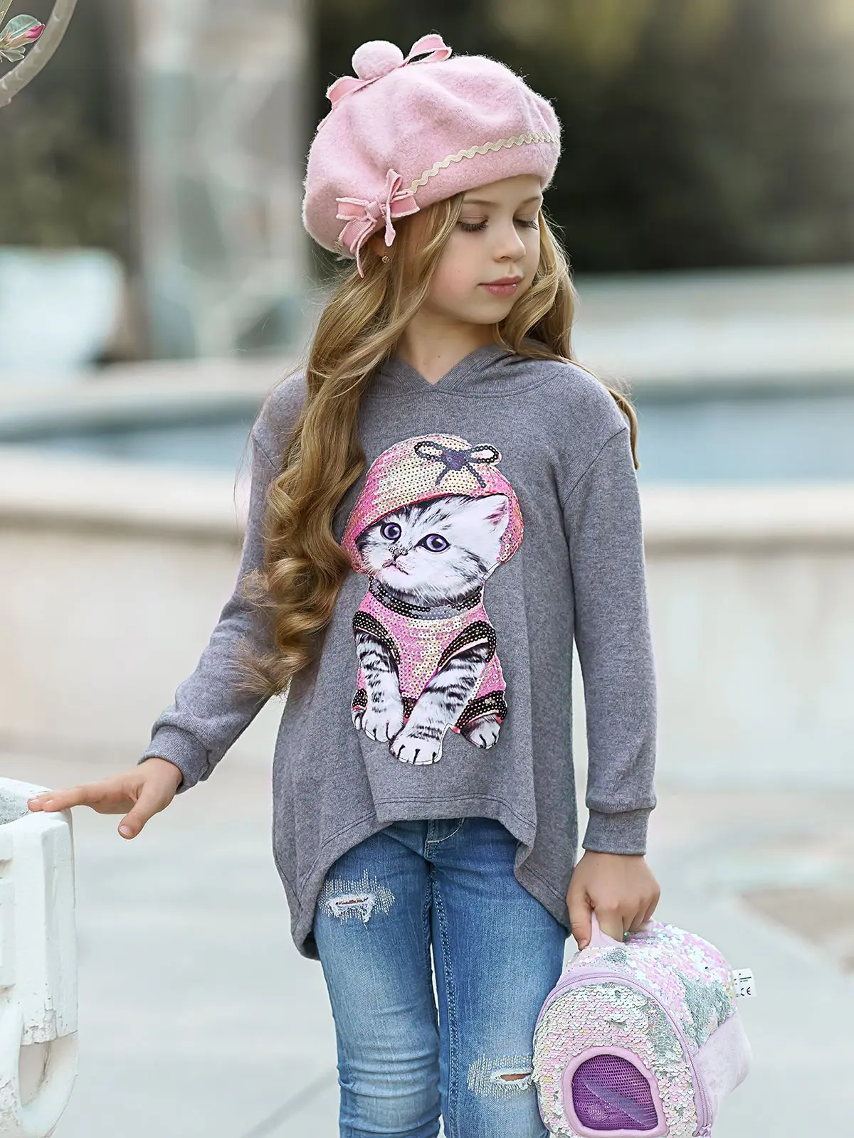 Cutest Companion Sparkle Hi-Lo Hoodie - Image 7