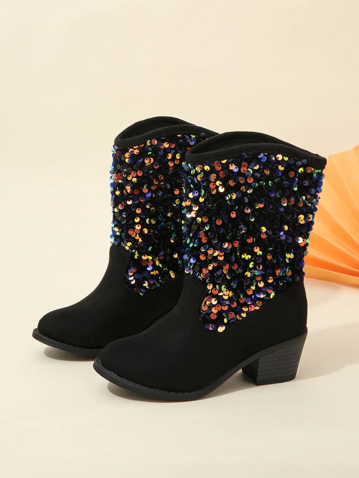 Girls Sequined Elegant Unique Boots By Liv and Mia - Image 2
