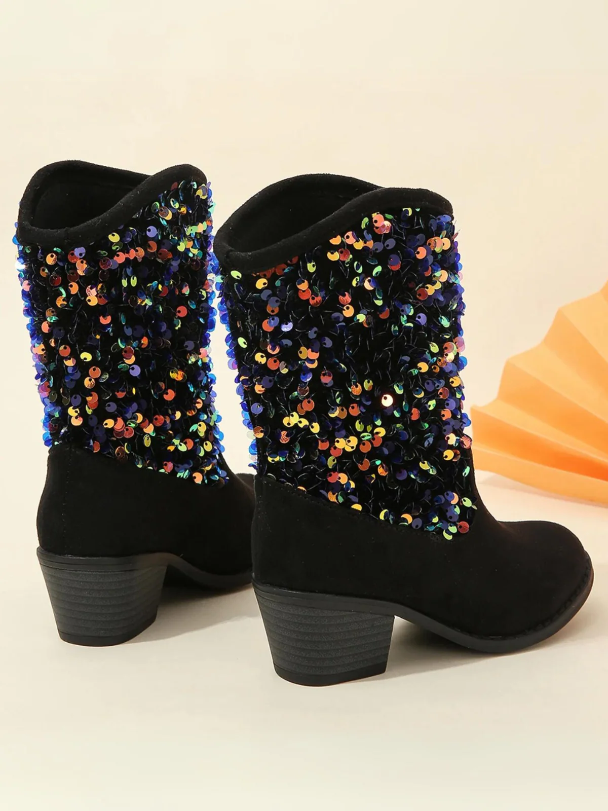 Girls Sequined Elegant Unique Boots By Liv and Mia - Image 4
