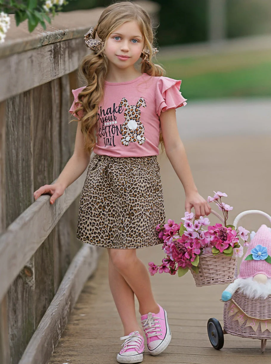 Shake Your Cotton Tail Leopard Skirt Set - Image 6