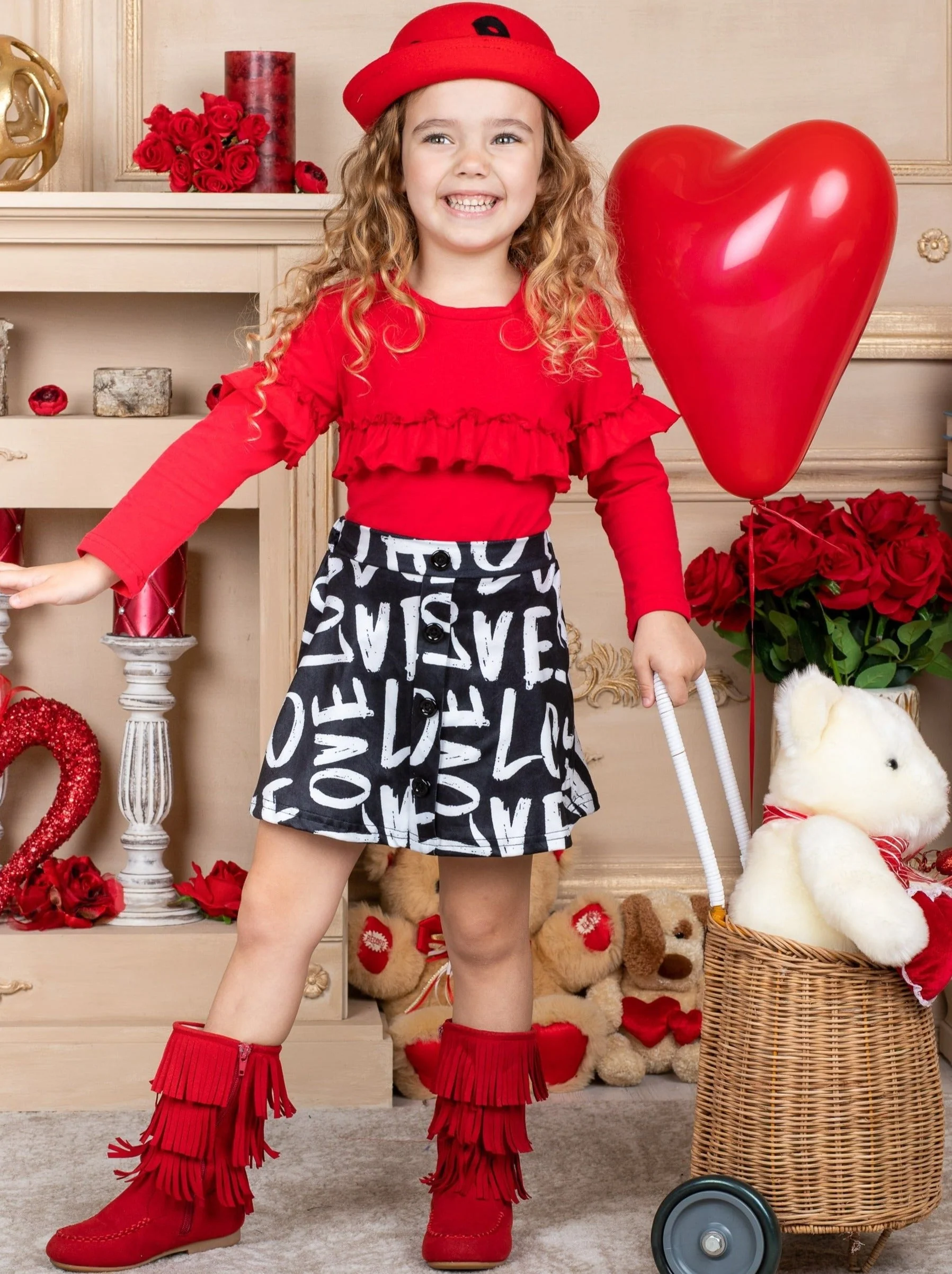All About Love Buttoned Skirt Set - Image 4
