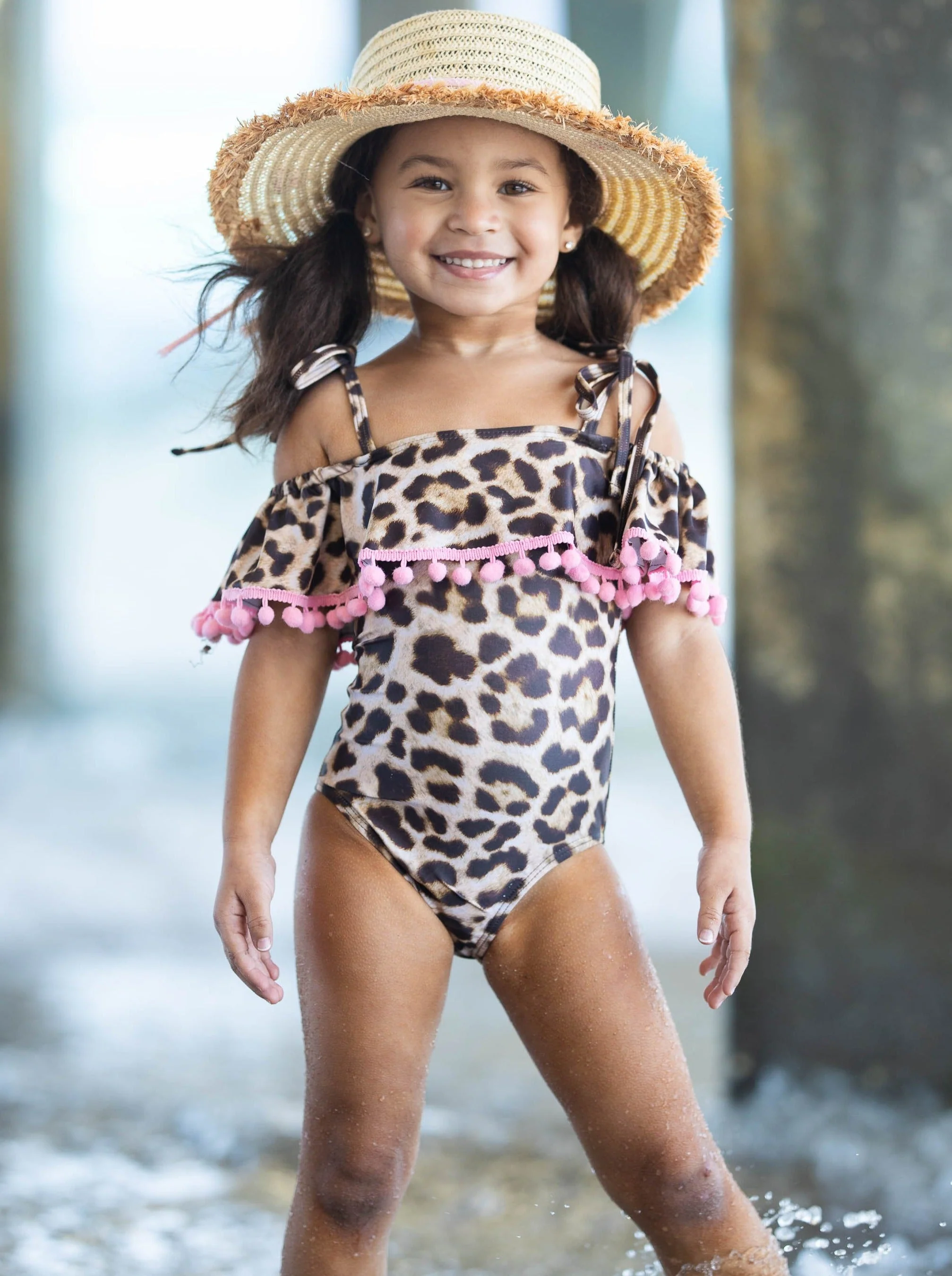 Roar All Day Leopard Print One Piece Swimsuit - Image 2