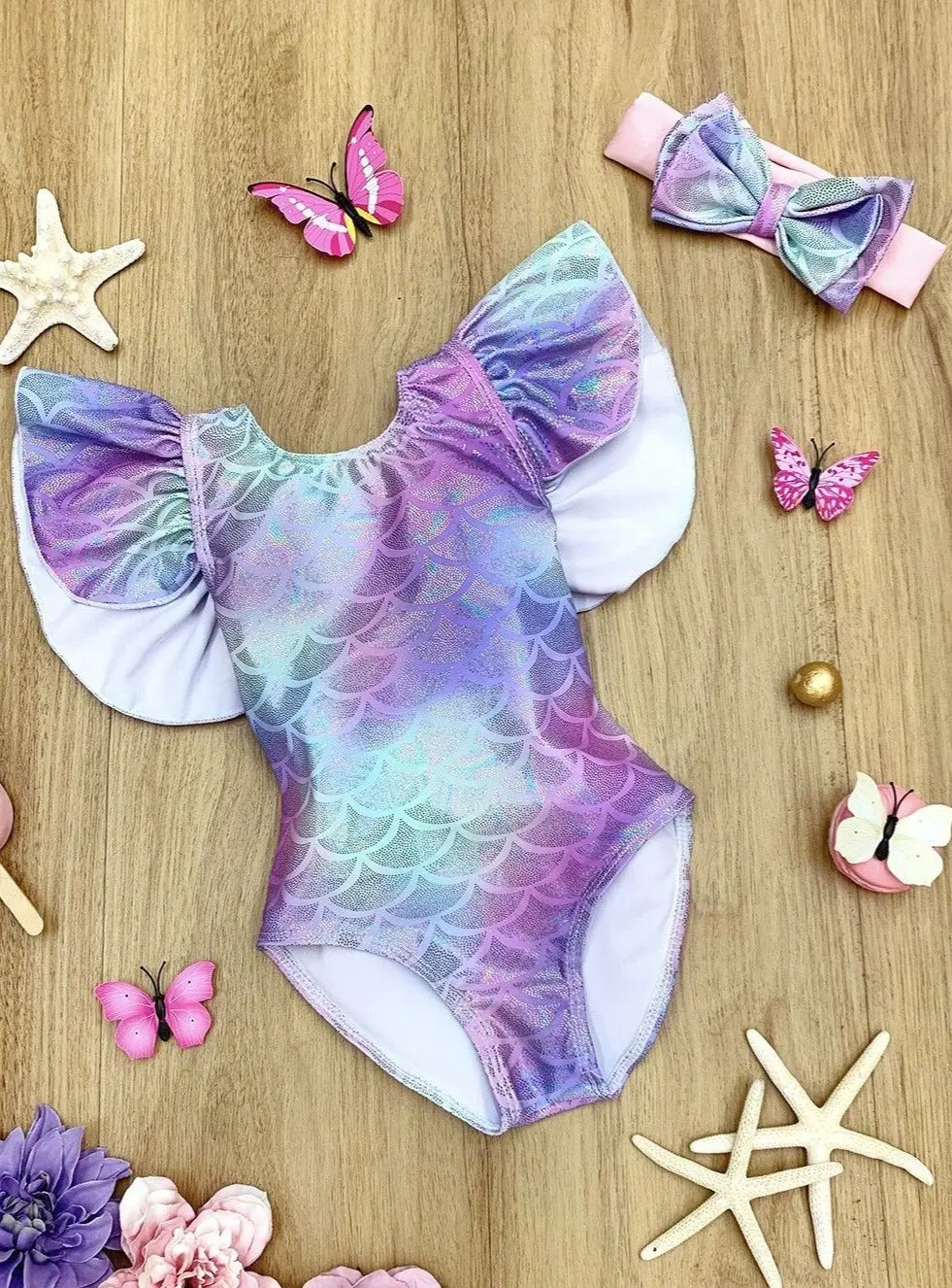 Mer-Mazing Pastel One-Piece Swimsuit - Image 4