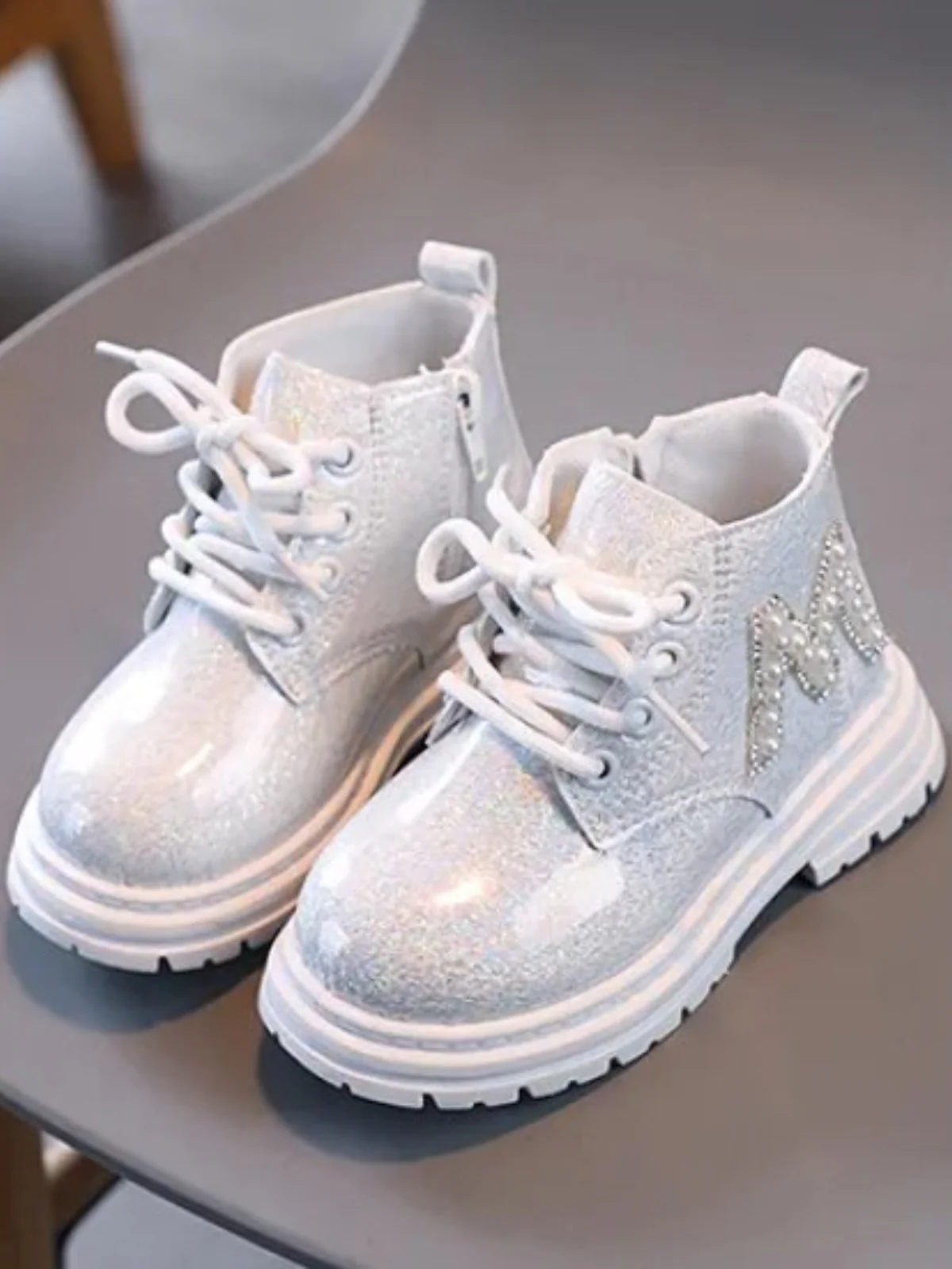M For Me Pearl-Embellished Boots By Liv and Mia - Image 3