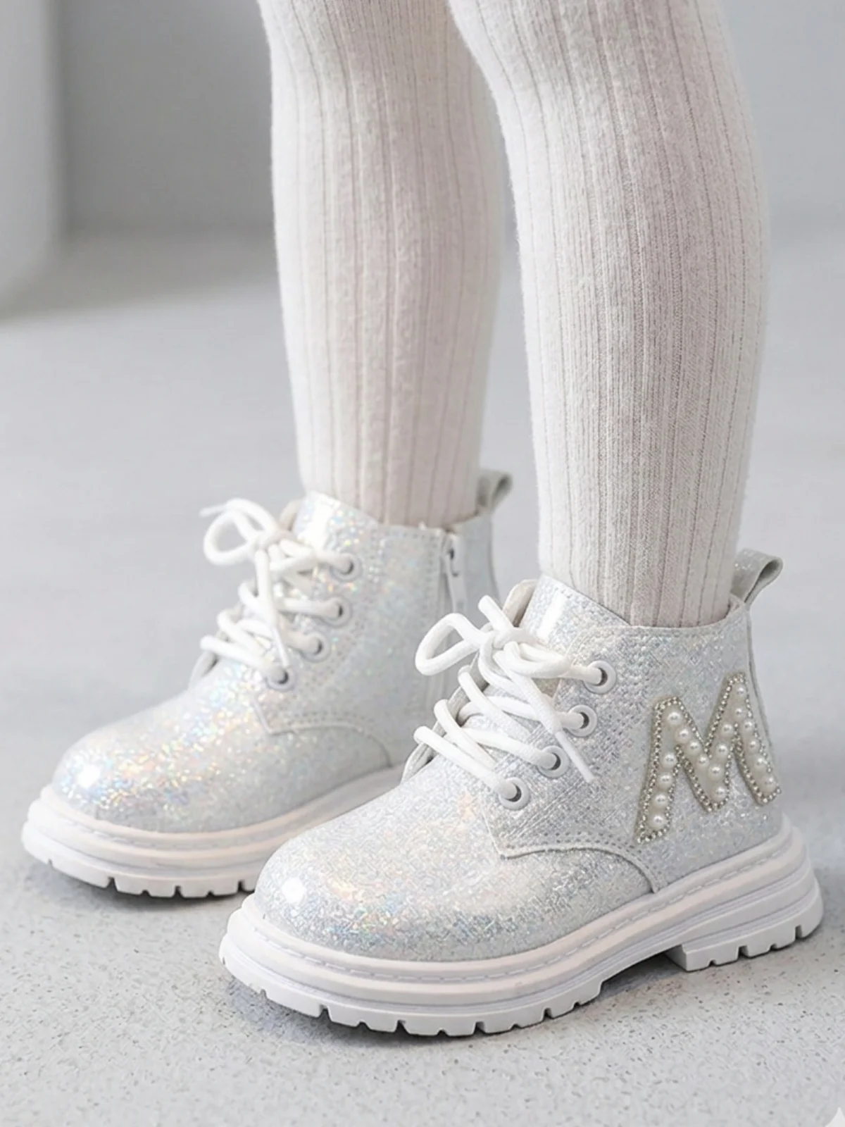 M For Me Pearl-Embellished Boots By Liv and Mia - Image 4