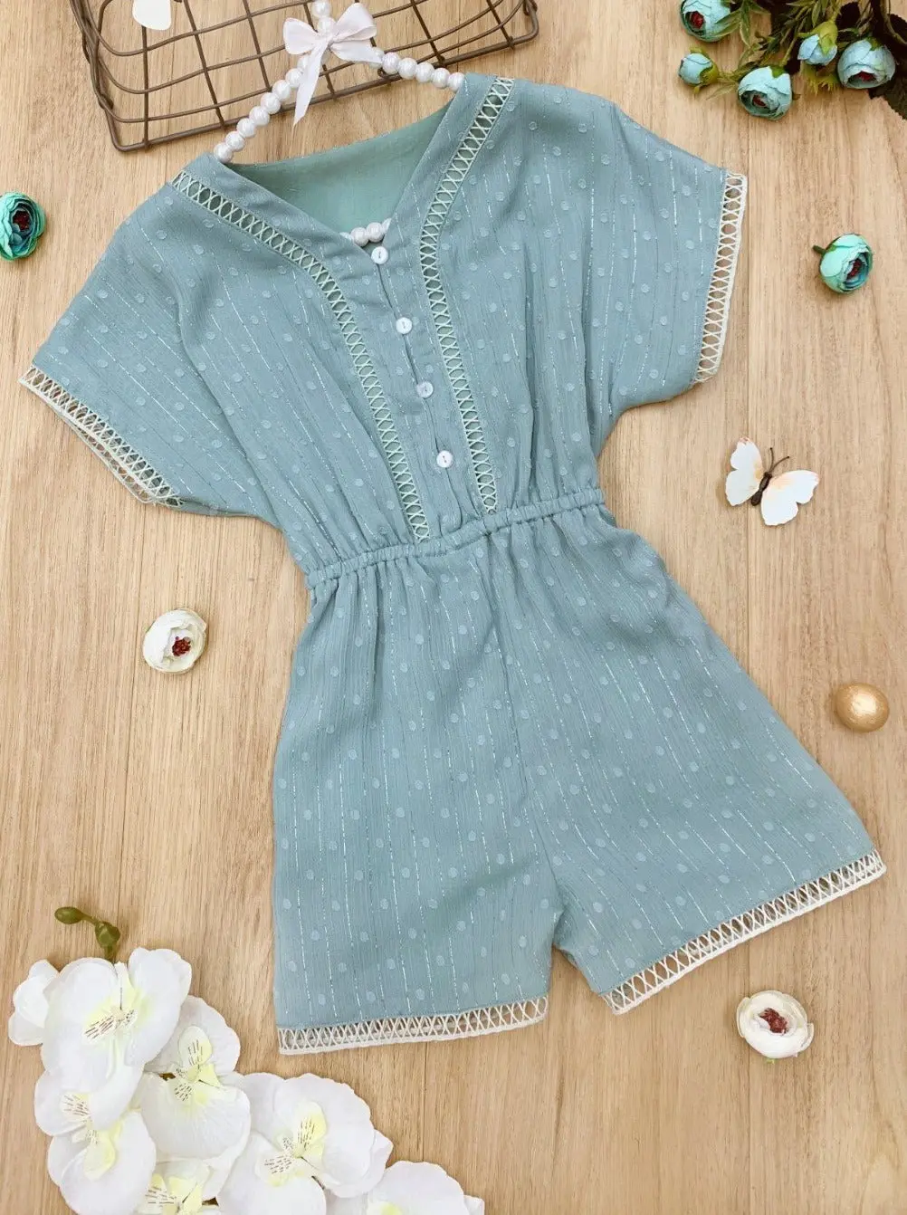 Graceful Beauty Short Sleeved Romper - Image 10