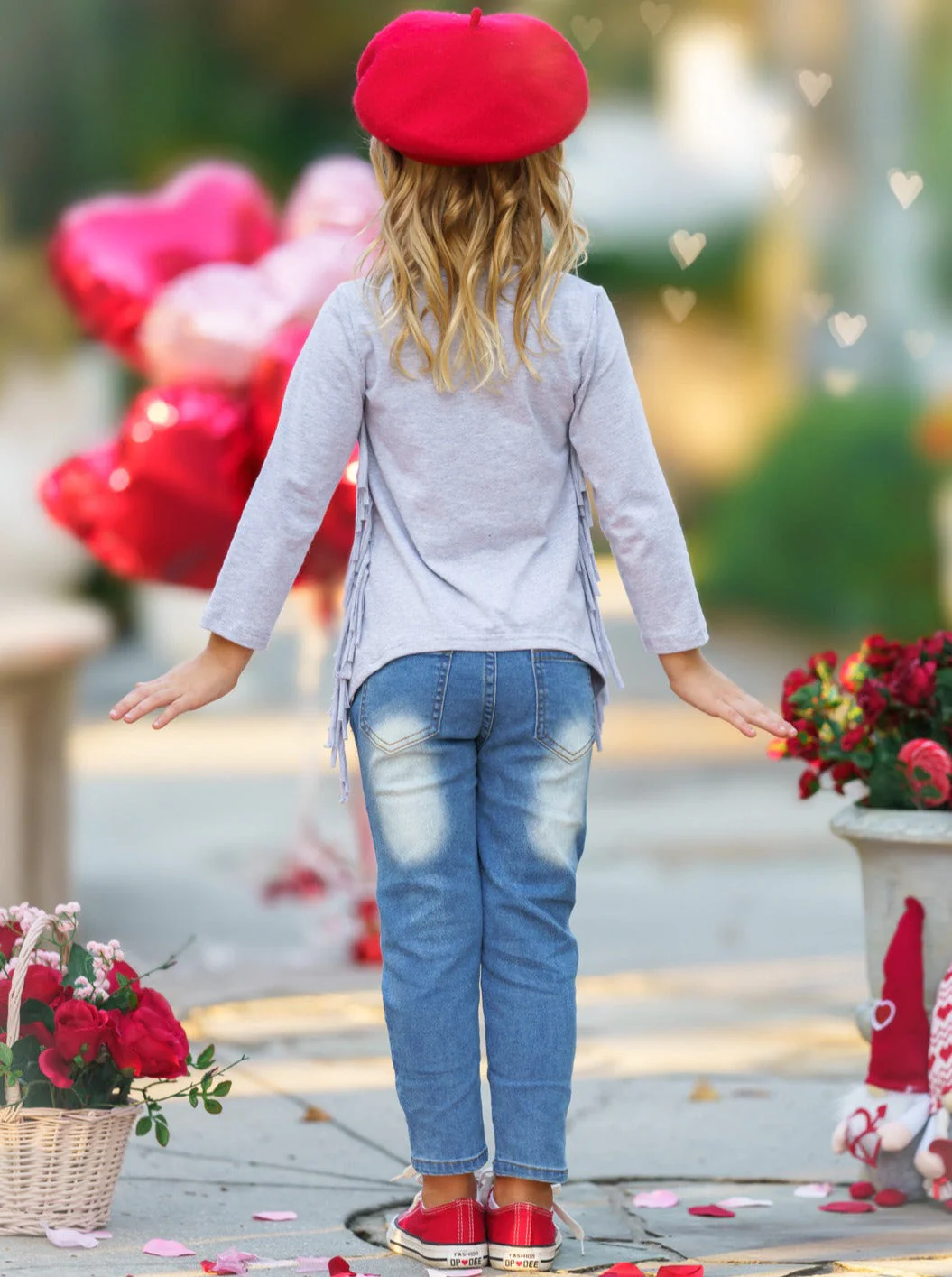 Show Me Love Patched Jeans Set - Image 9
