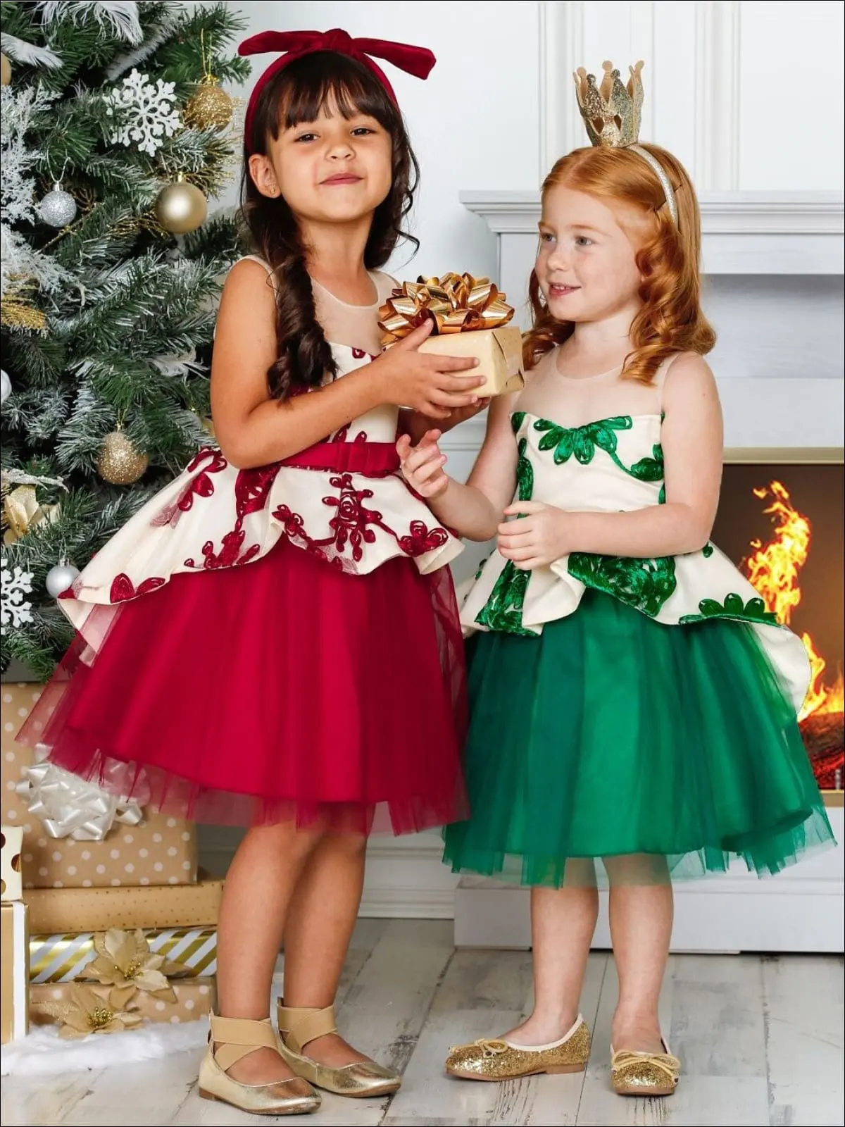 Winter-ful Peplum Holiday Dress - Image 2