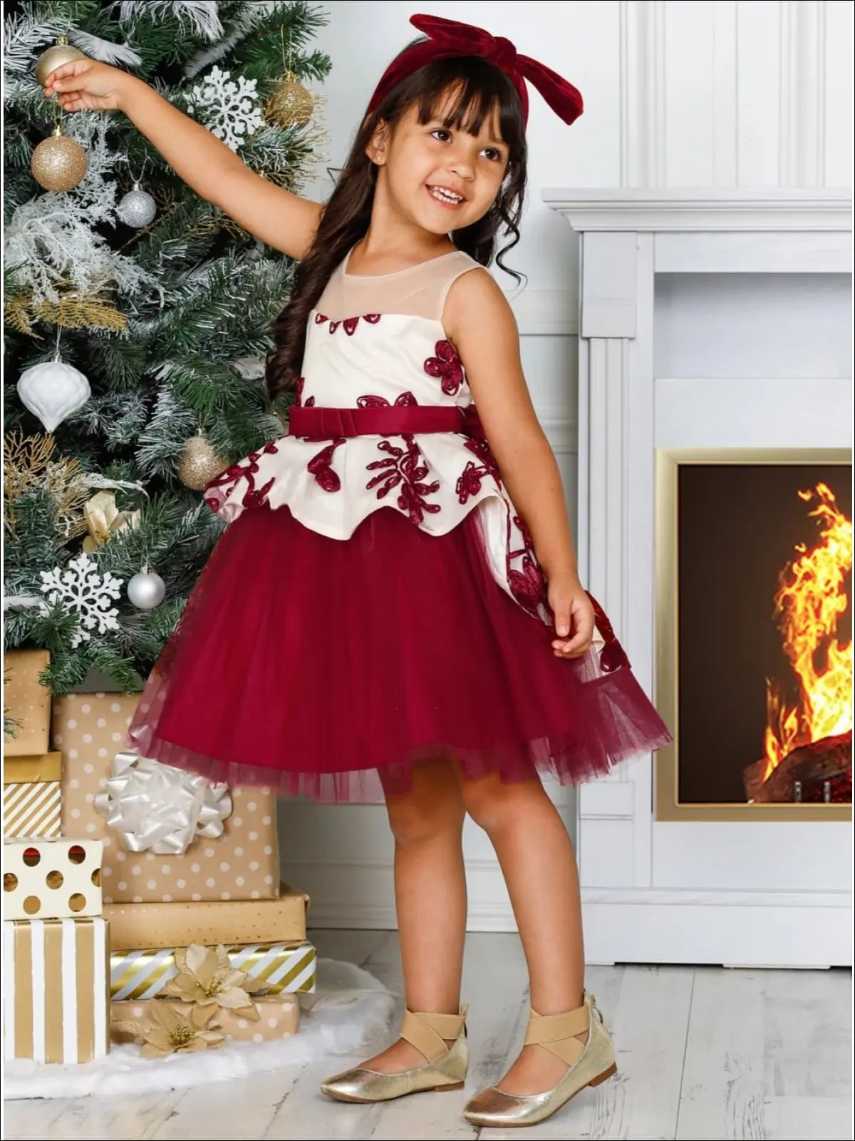 Winter-ful Peplum Holiday Dress - Image 8