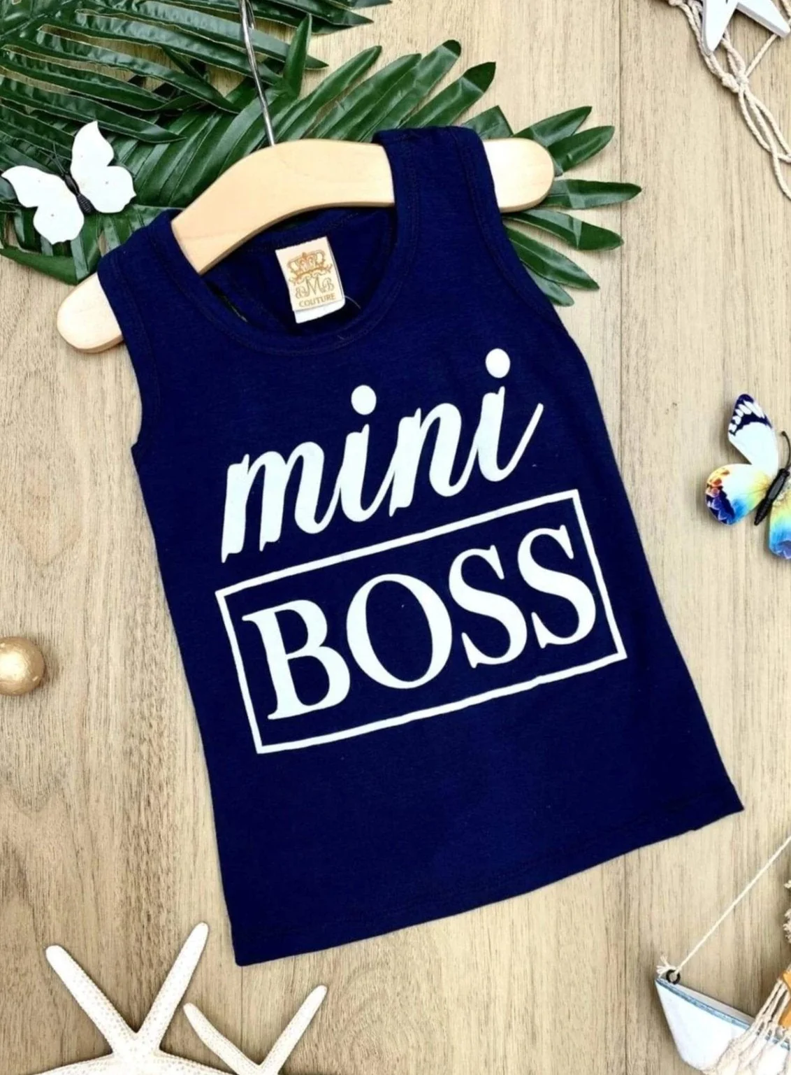 Mini Boss Navy Tank Top - Image 3