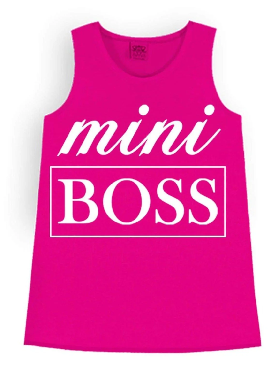 Mini Boss Hot Pink Tank Top - Image 2