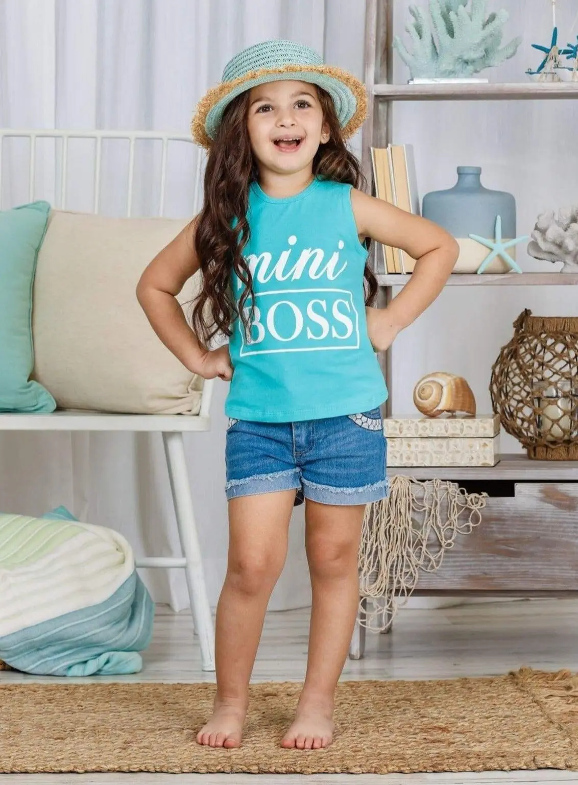 Mini Boss Mint Tank Top - Image 3