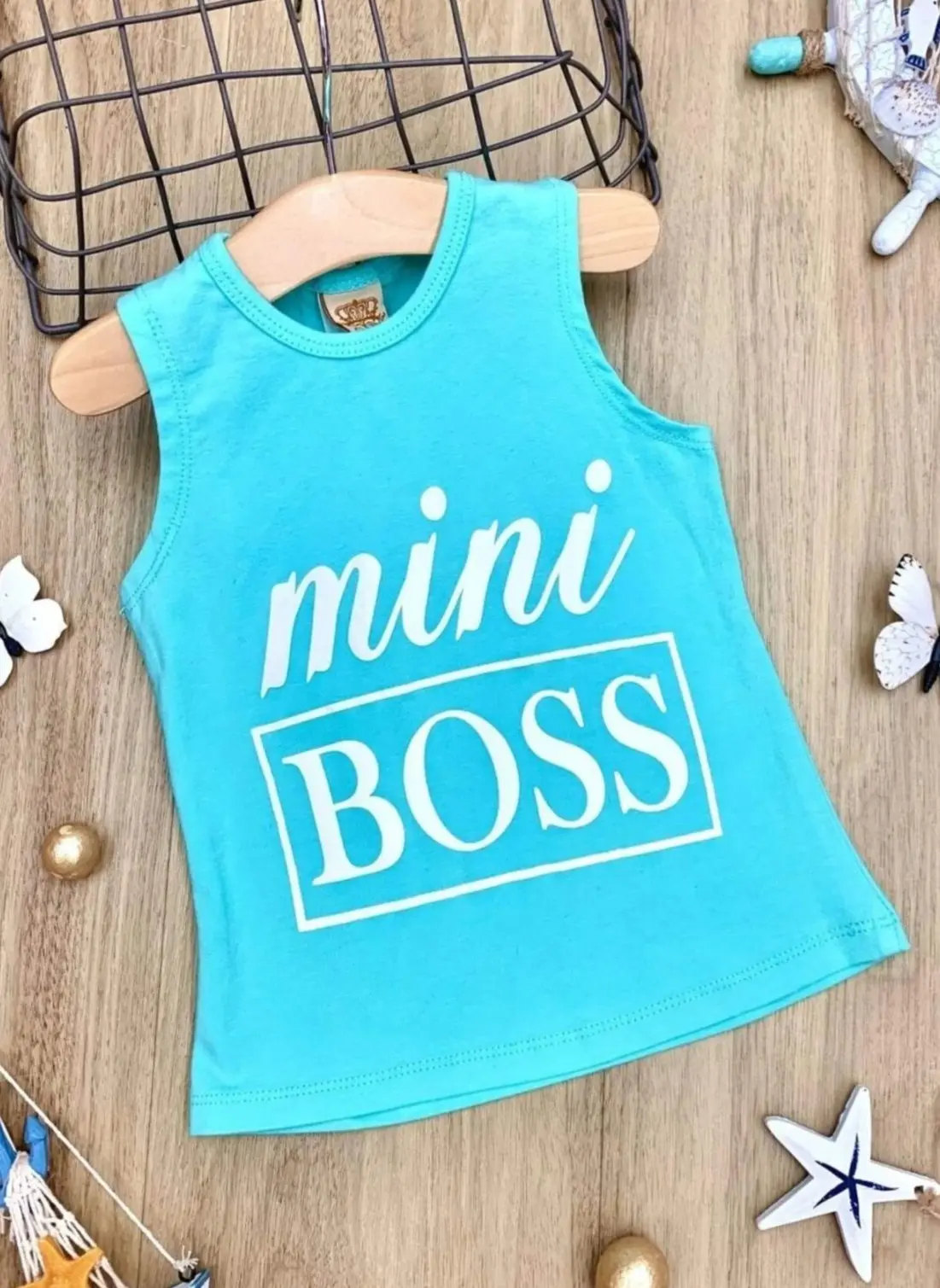 Mini Boss Mint Tank Top - Image 4