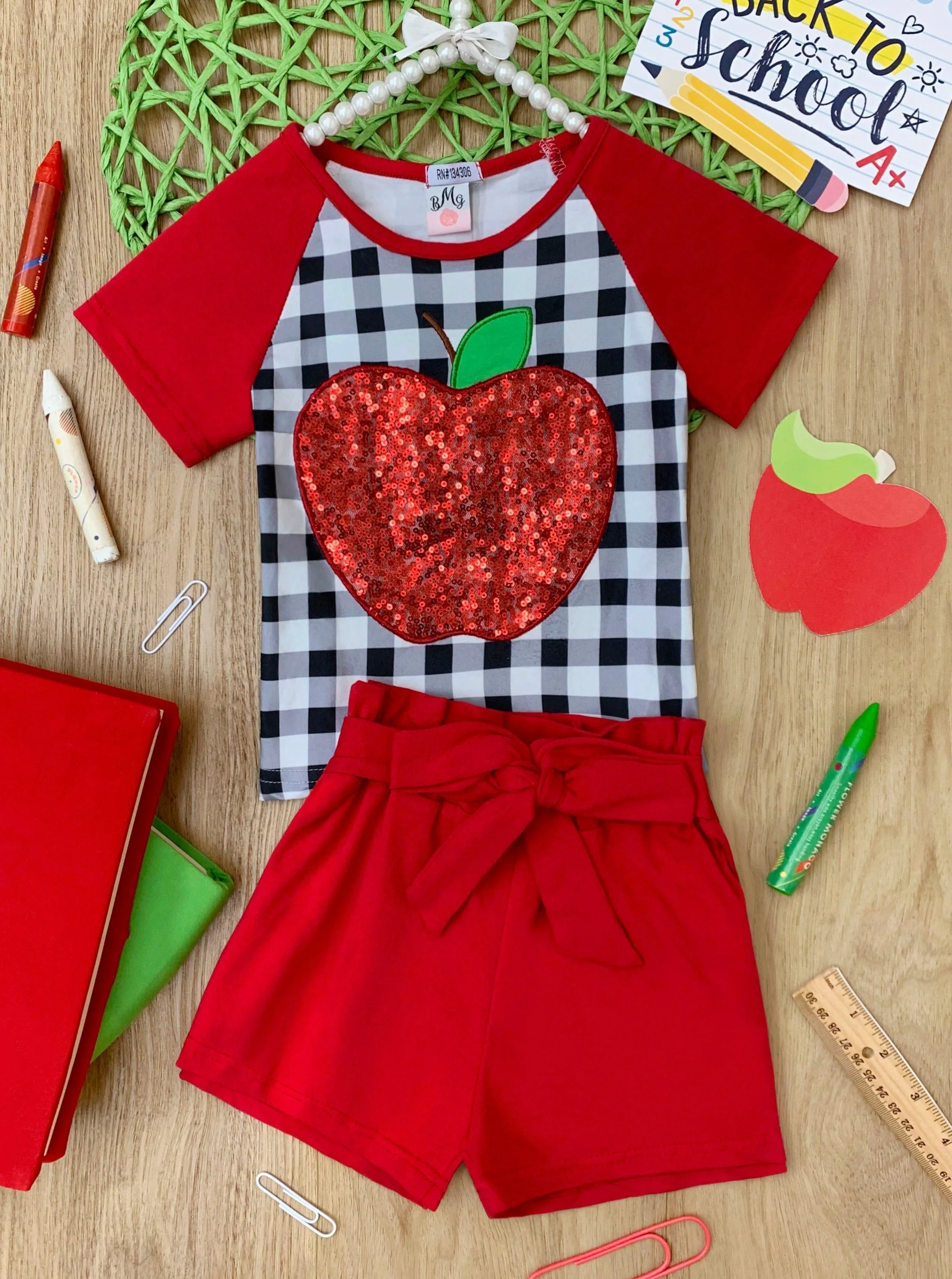 Smart Apple Club Paperbag Short Set - Image 2