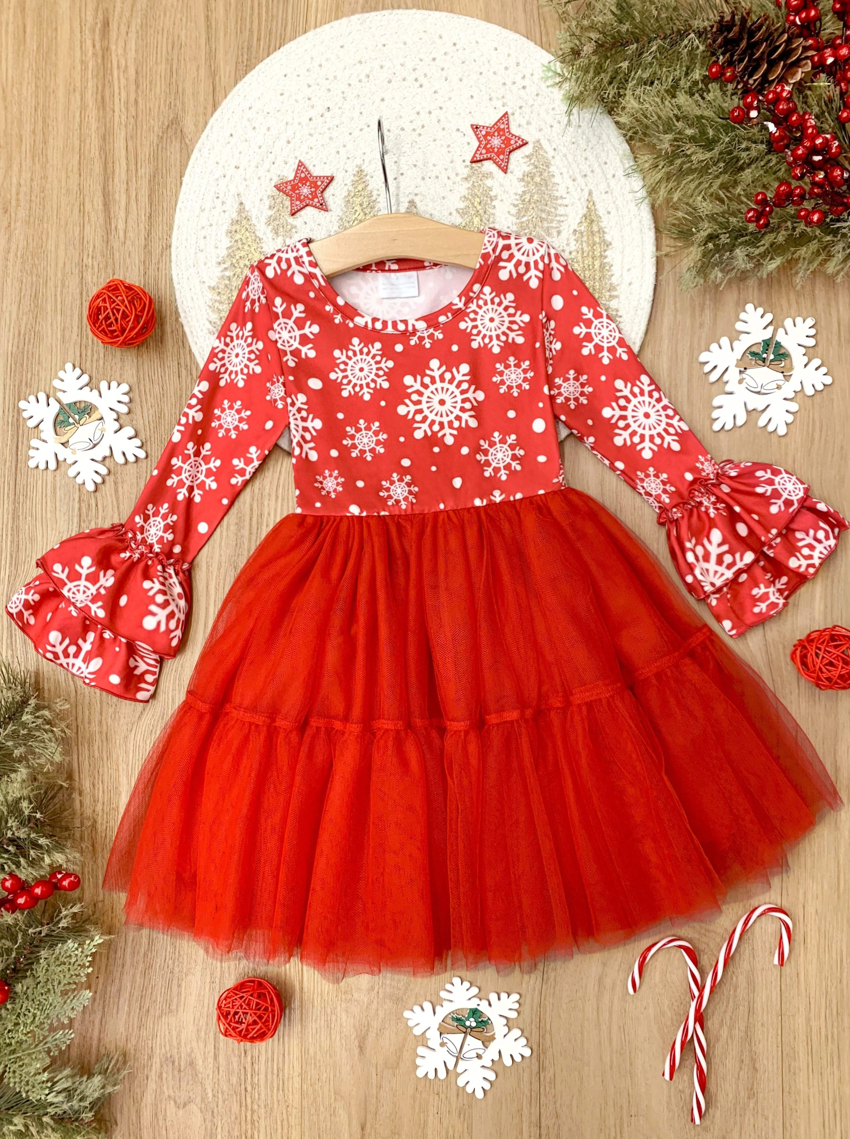 Twirls In Winter Snowflakes Tutu Dress - Image 3
