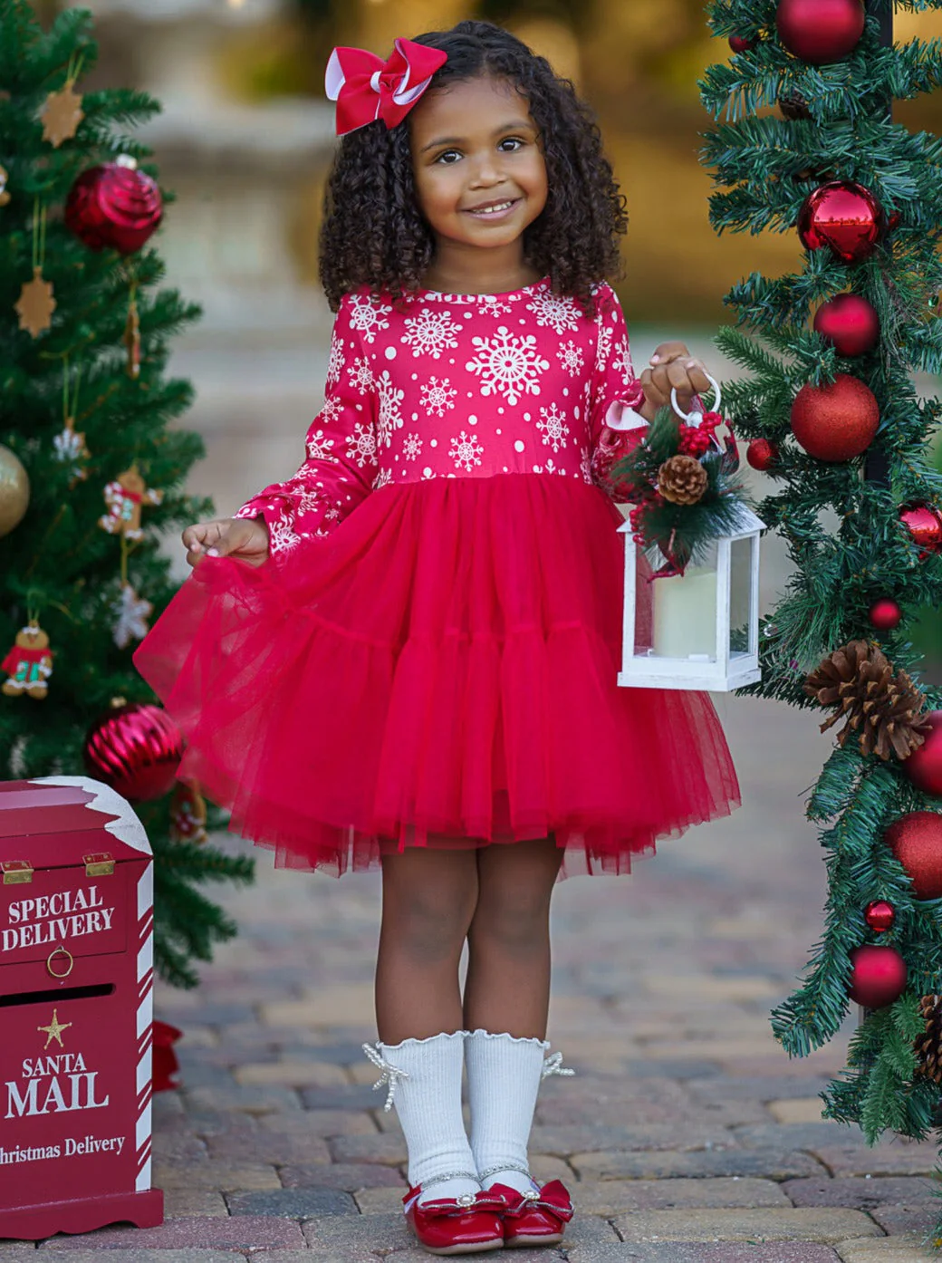 Twirls In Winter Snowflakes Tutu Dress - Image 6