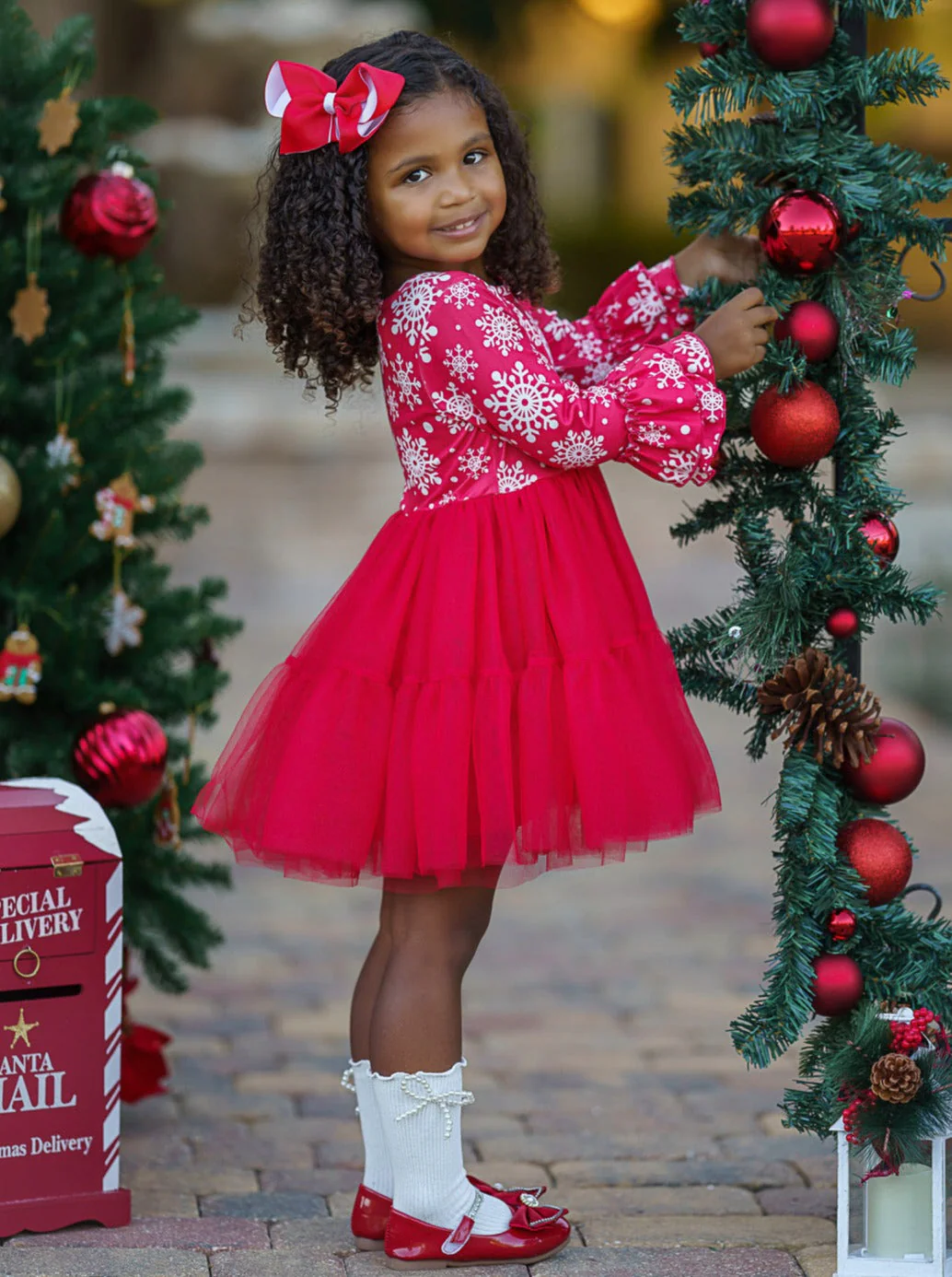 Twirls In Winter Snowflakes Tutu Dress - Image 7