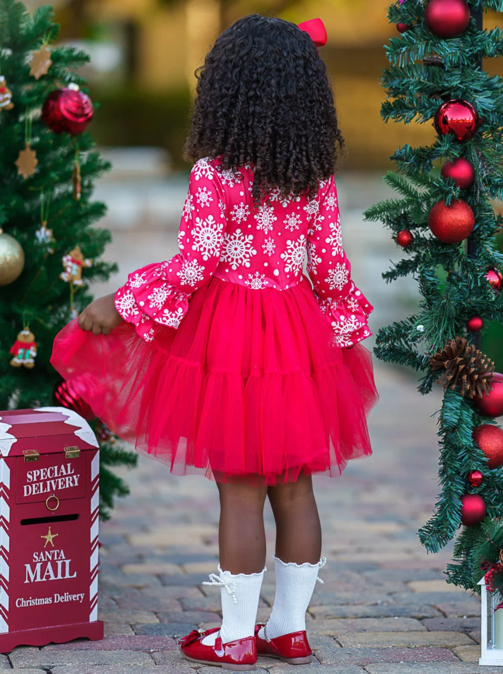 Twirls In Winter Snowflakes Tutu Dress - Image 8