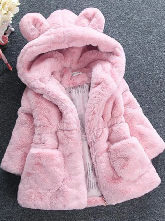 Snuggle Bear Plush Hoodie Jacket - Image 4
