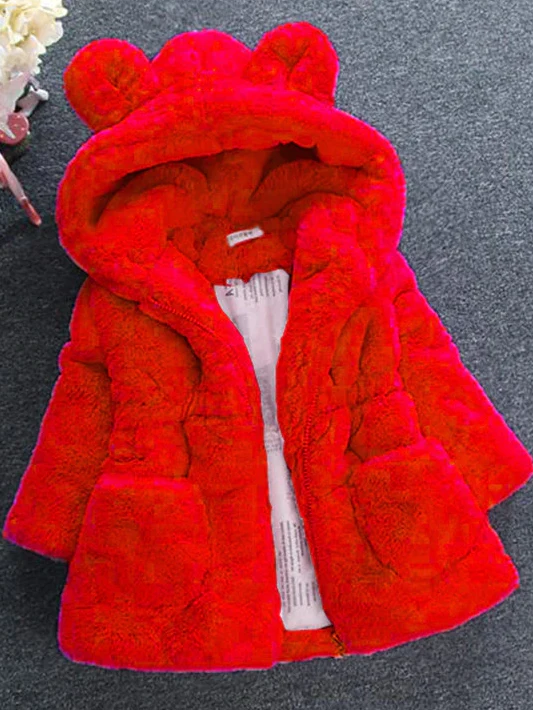 Snuggle Bear Plush Hoodie Jacket - Image 6