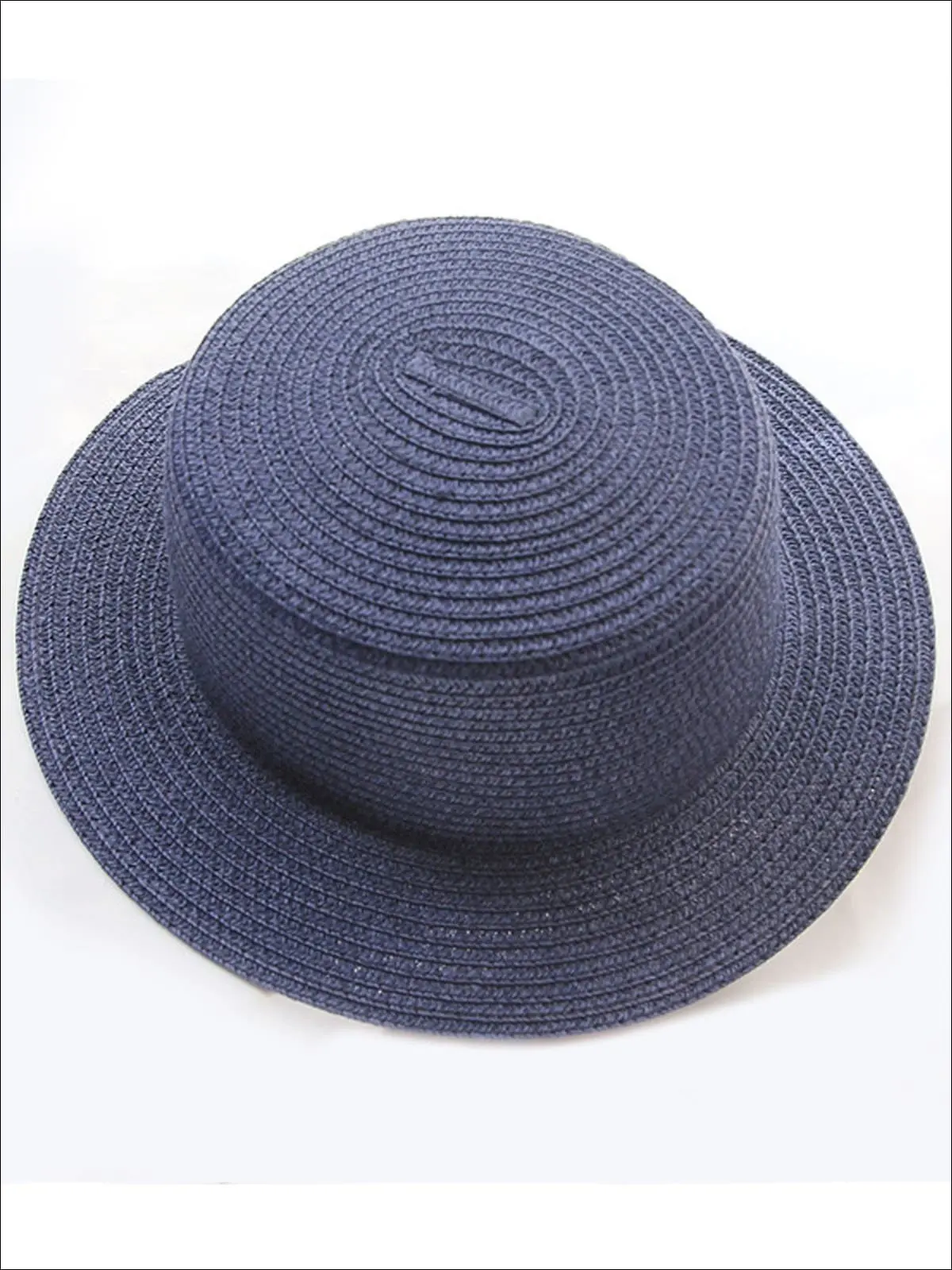 Mommy and Me Solid Color Straw Sun Hat - Image 12