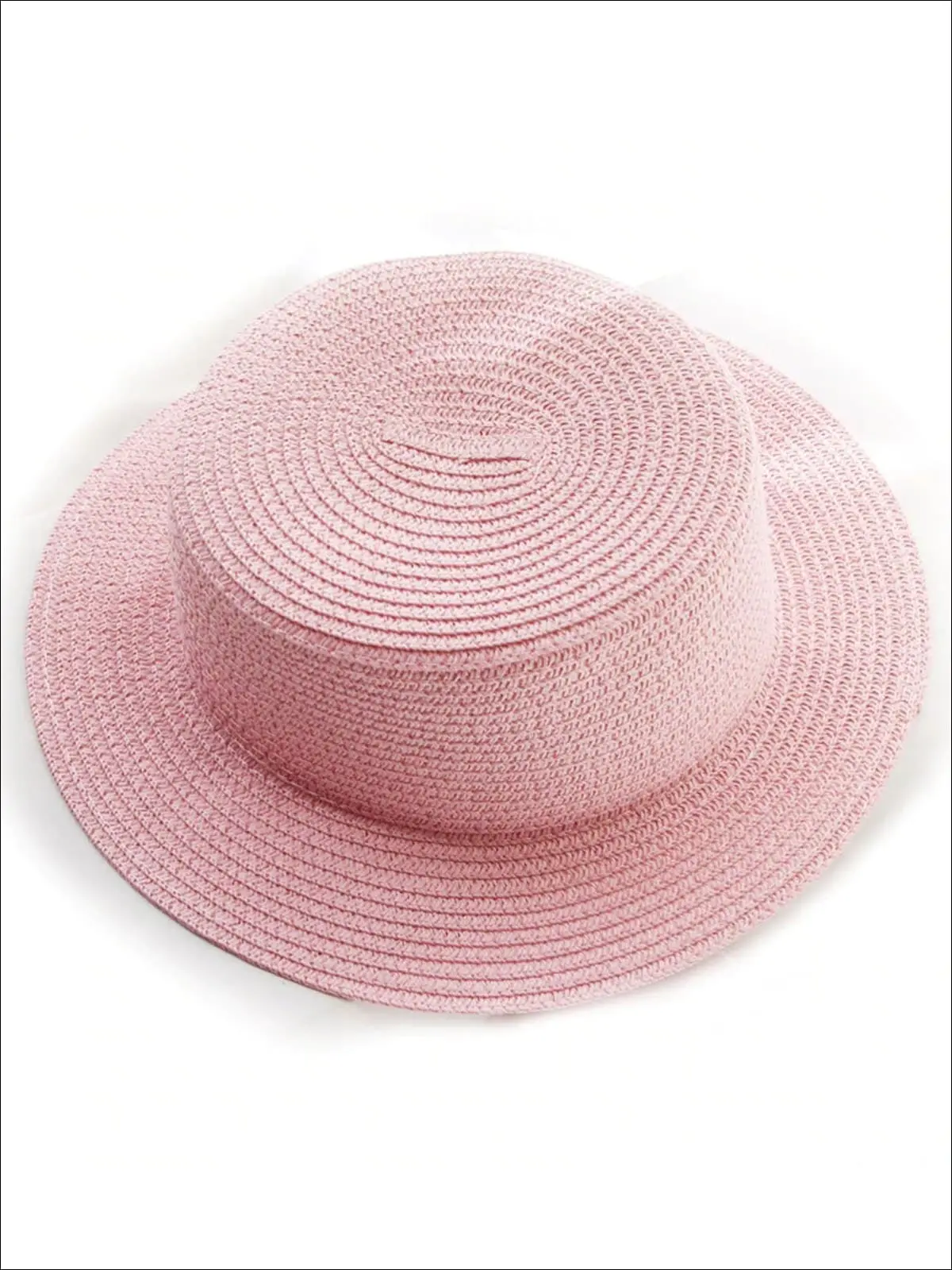 Mommy and Me Solid Color Straw Sun Hat - Image 5