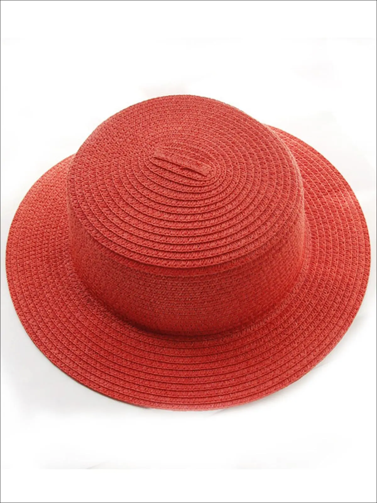 Mommy and Me Solid Color Straw Sun Hat - Image 6