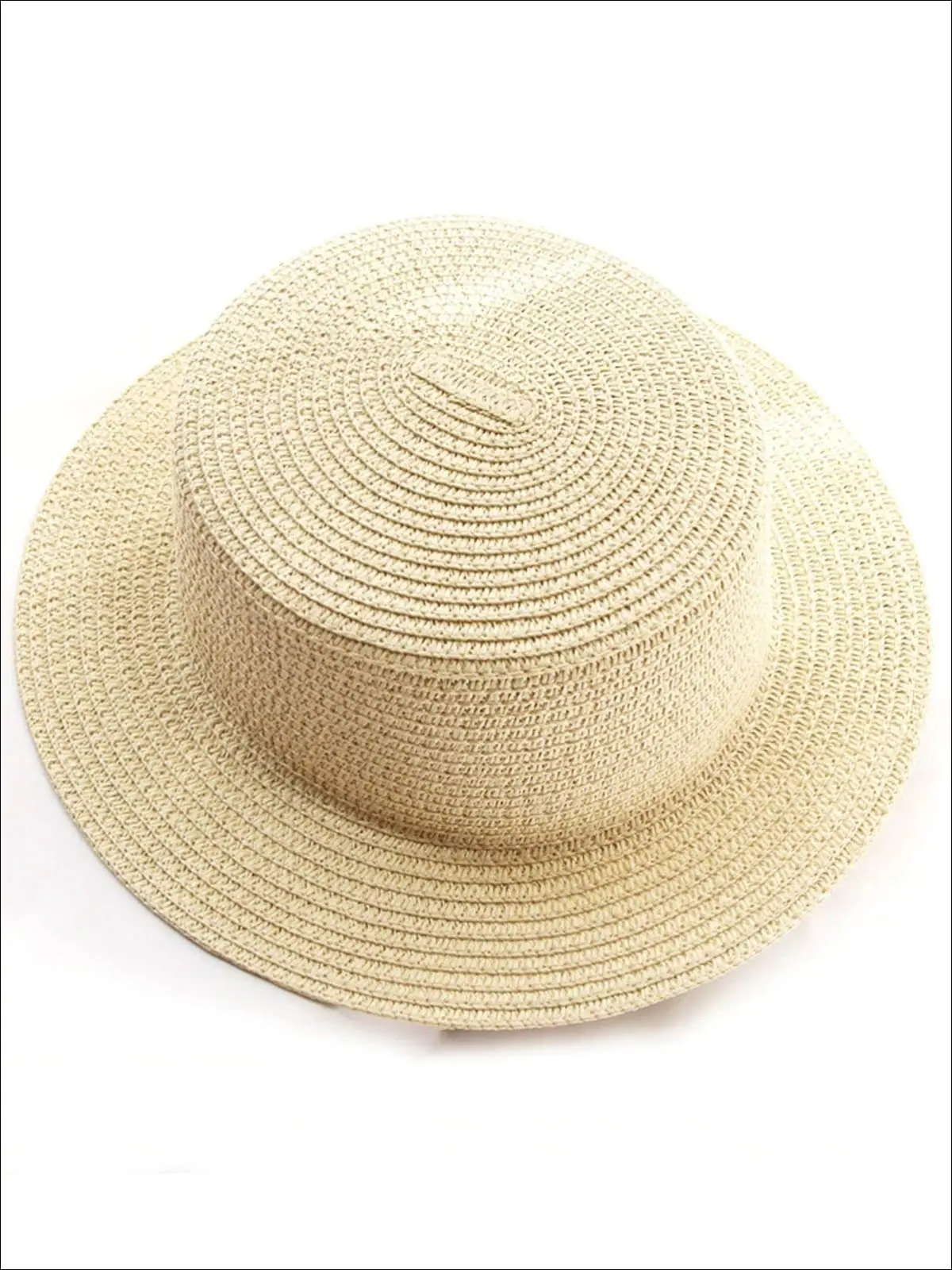 Mommy and Me Solid Color Straw Sun Hat - Image 7