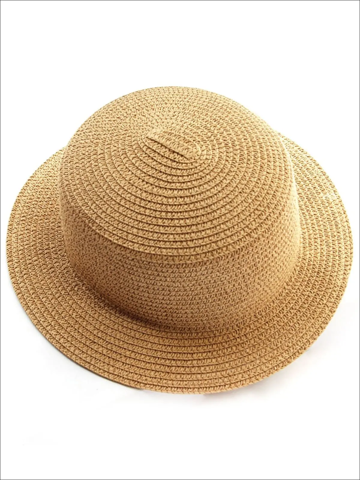 Mommy and Me Solid Color Straw Sun Hat - Image 8