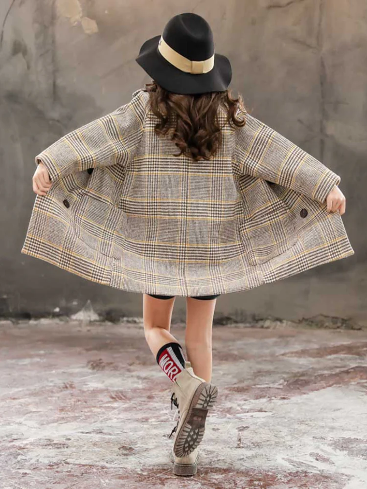 Girls Sophisticated Look Long Coat - Image 3