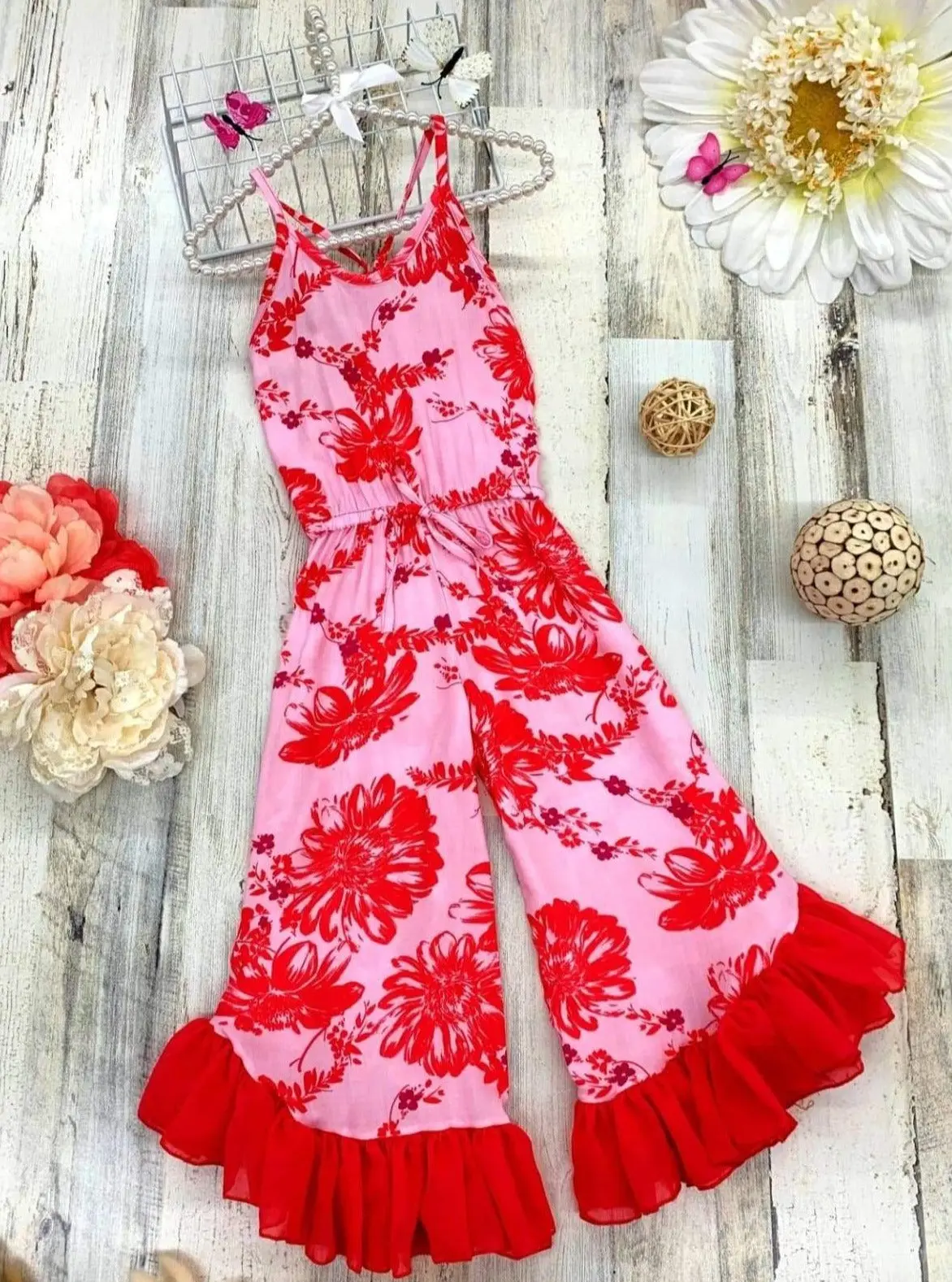 Light And Lovely Ruffled Palazzo Jumpsuit - Image 4
